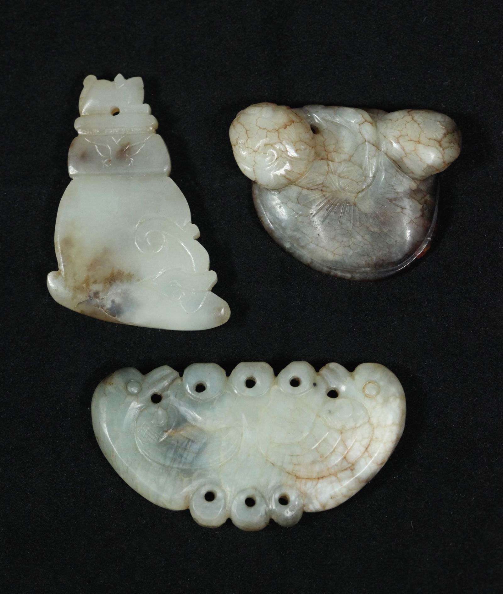 3 Chinese Qing Dynasty Pendant Toggles (1 of 5)