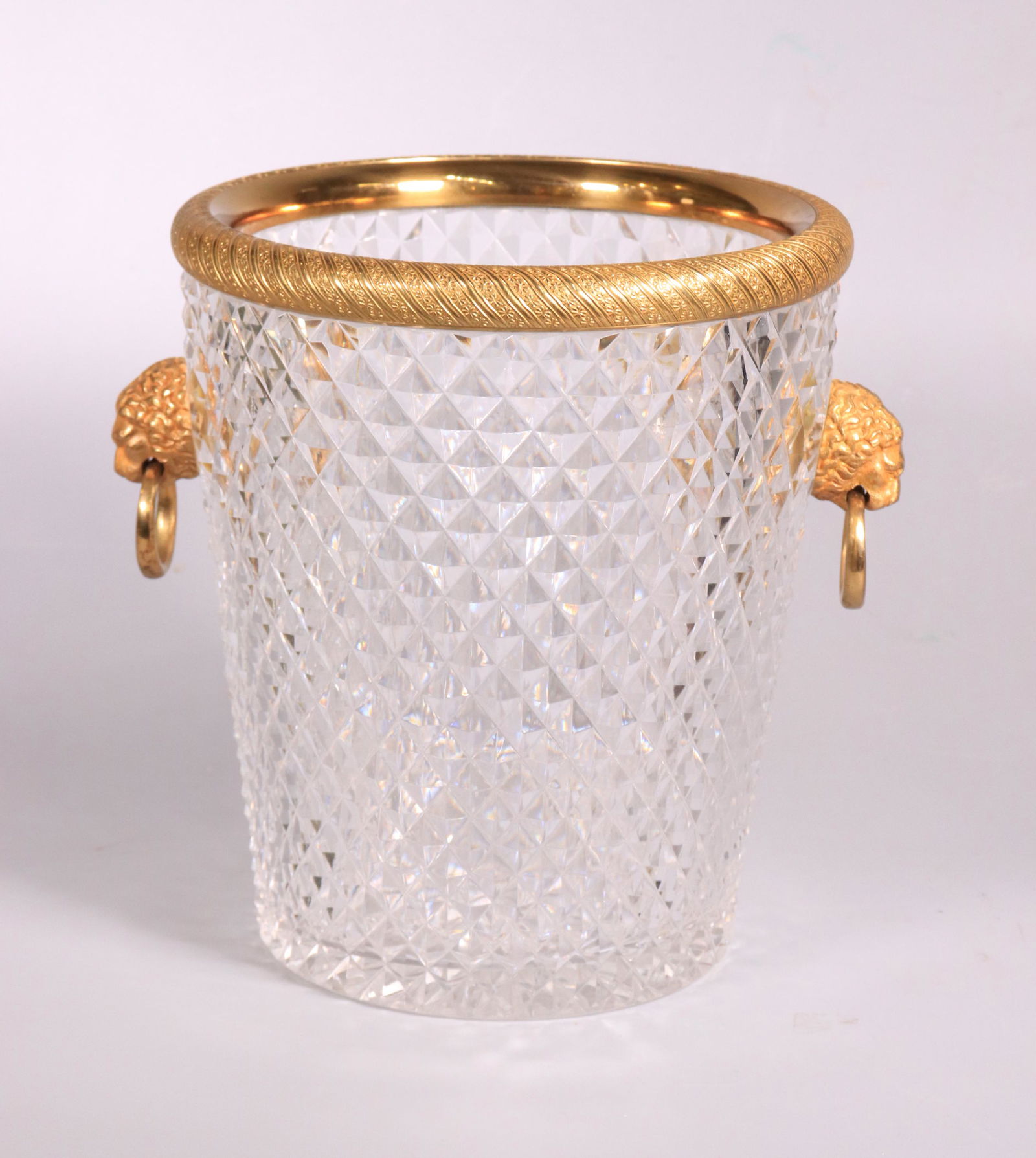 French Baccarat Ormolu & Cut Glass Ice Bucket (1 of 4)