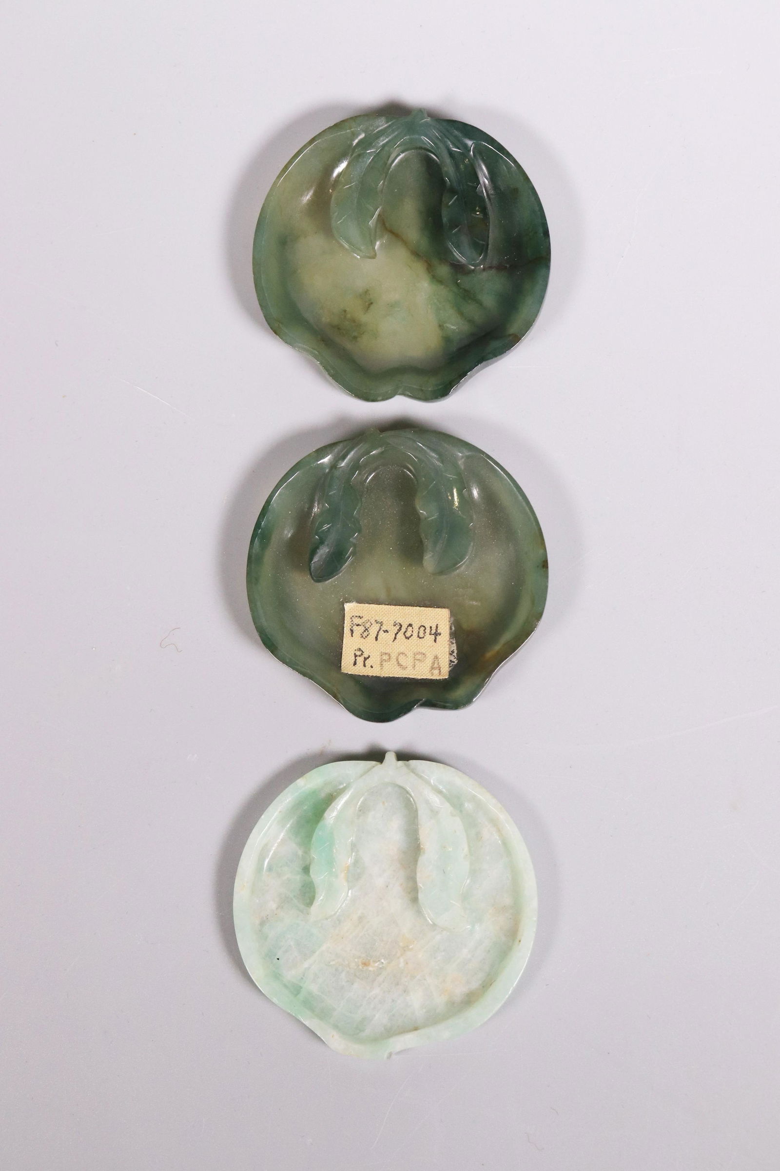 3 Chinese Qing Jade Jadeite Palate Dishes (1 of 5)