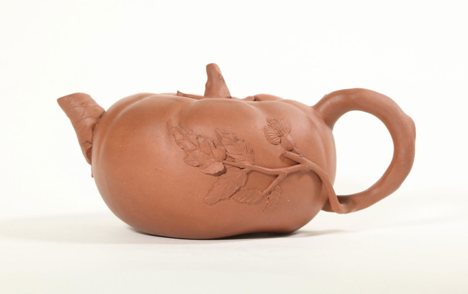Chinese Melon Shaped Yixing Teapot (1 of 5)