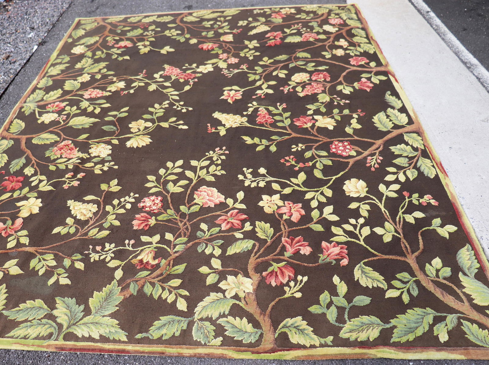 Wool "Medieval Tapestry" Designer Brown Carpet (1 of 7)