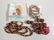 12+ Bags Antique Beads: Coral, Glass, Hard Stones - 3