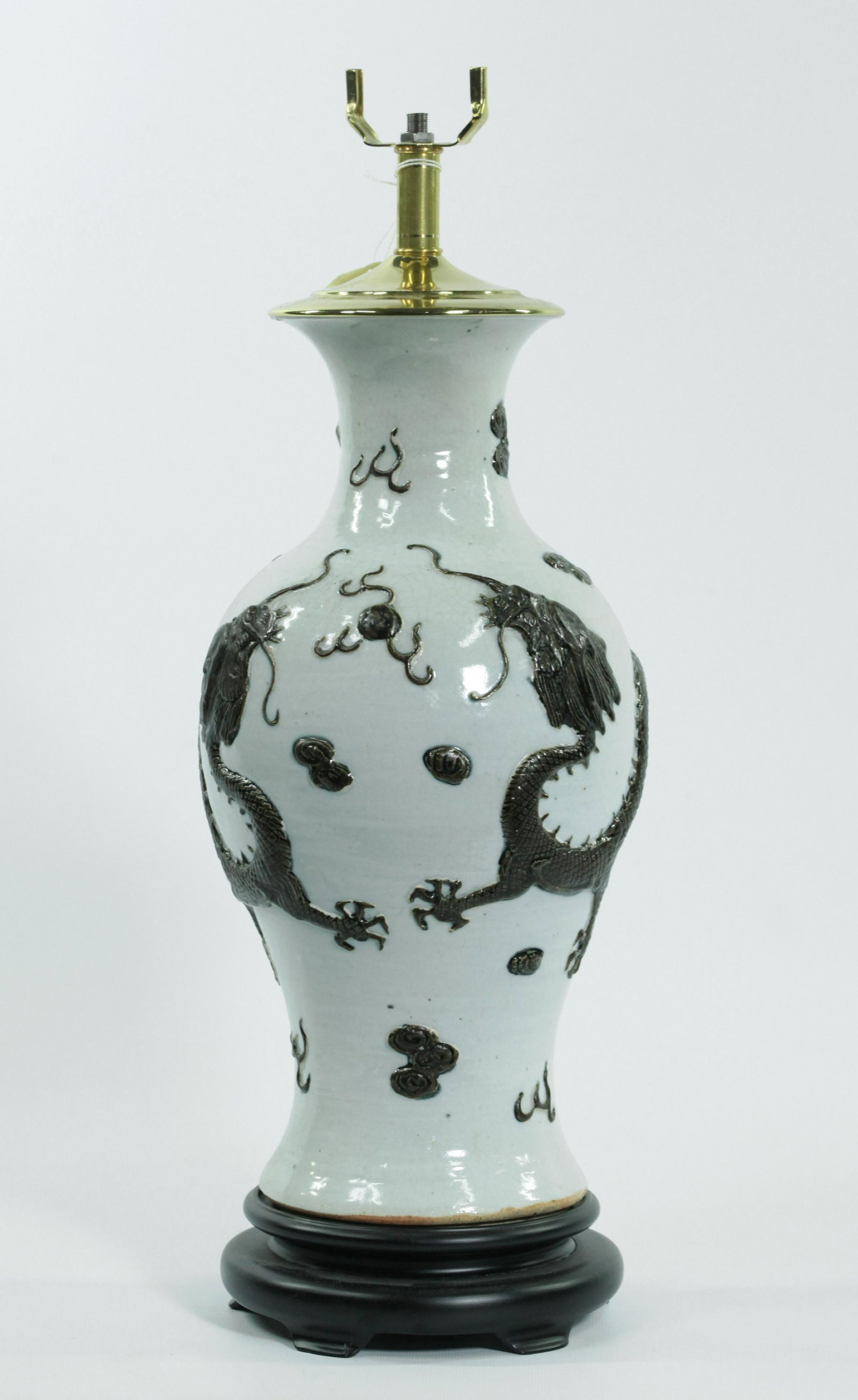 Chinese Double Dragon Porcelain Vase (1 of 5)