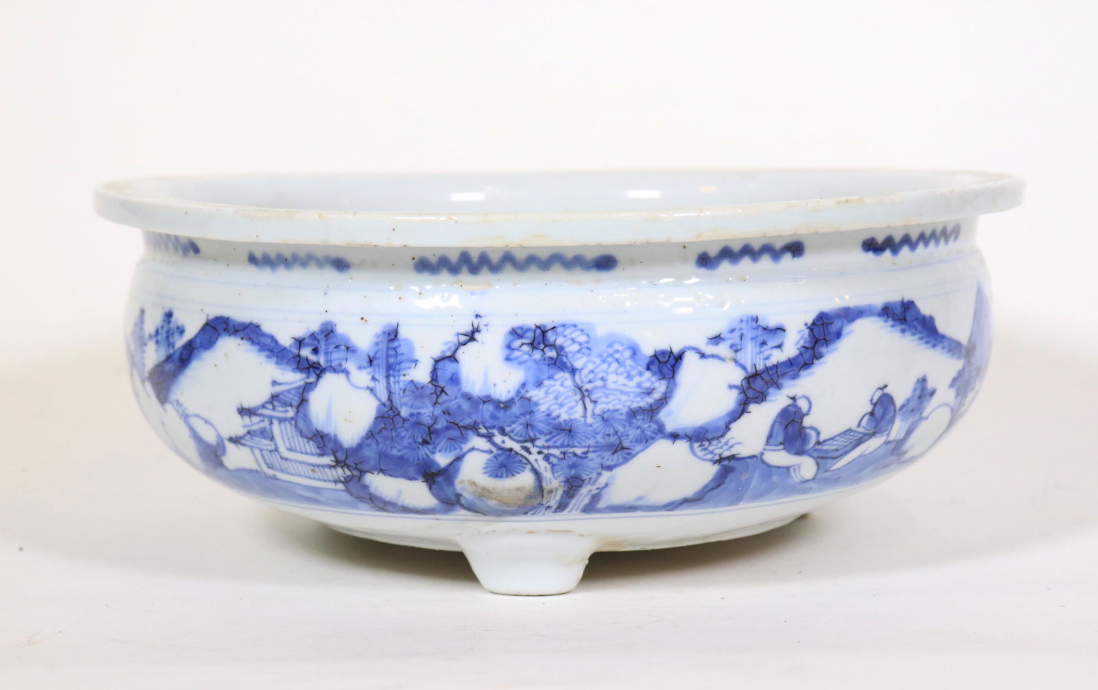 Chinese Ming Blue & White Porcelain Incense Burner (1 of 6)