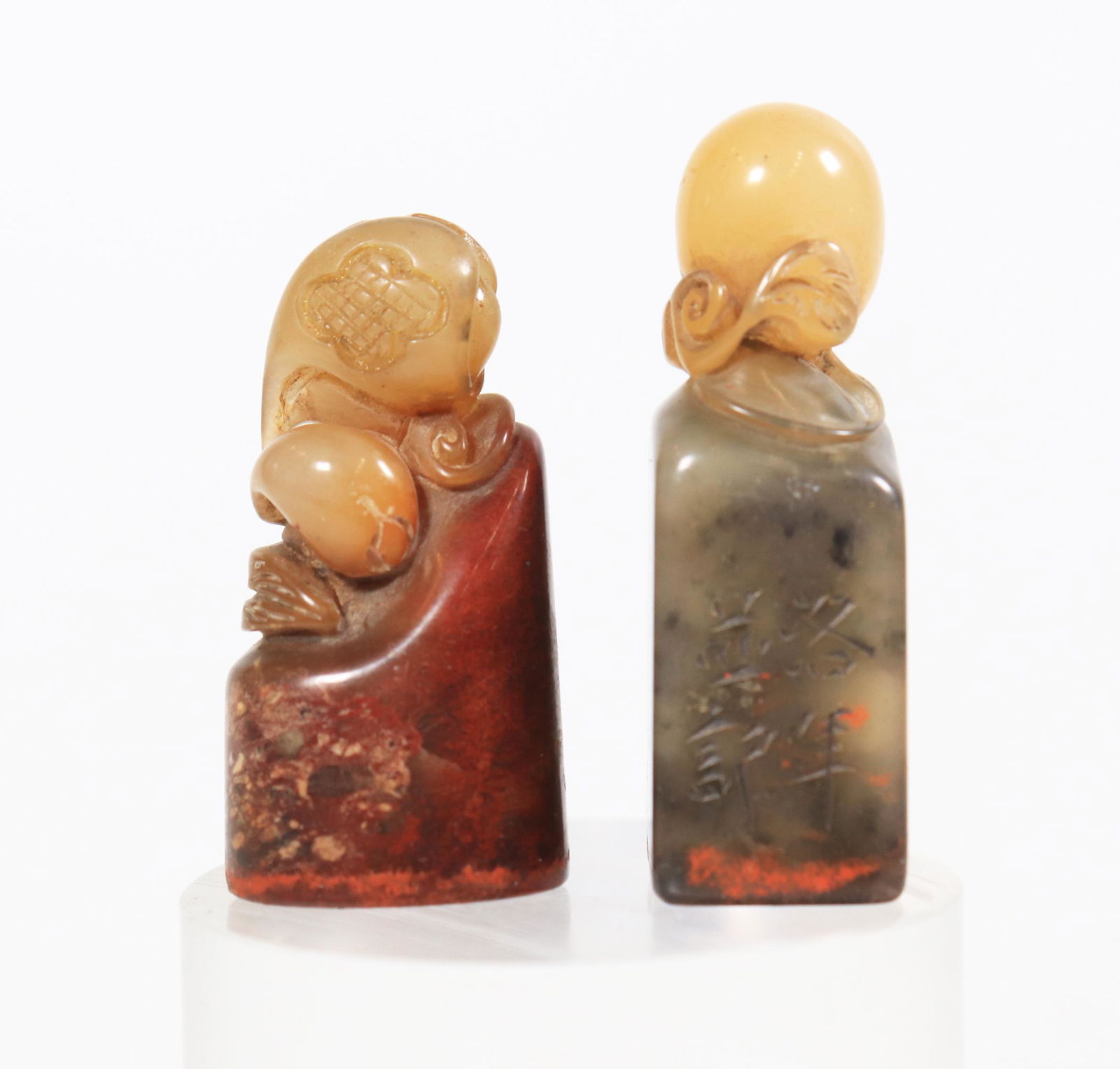 2 Chinese Shoushan Soapstone Seals (1 of 4)