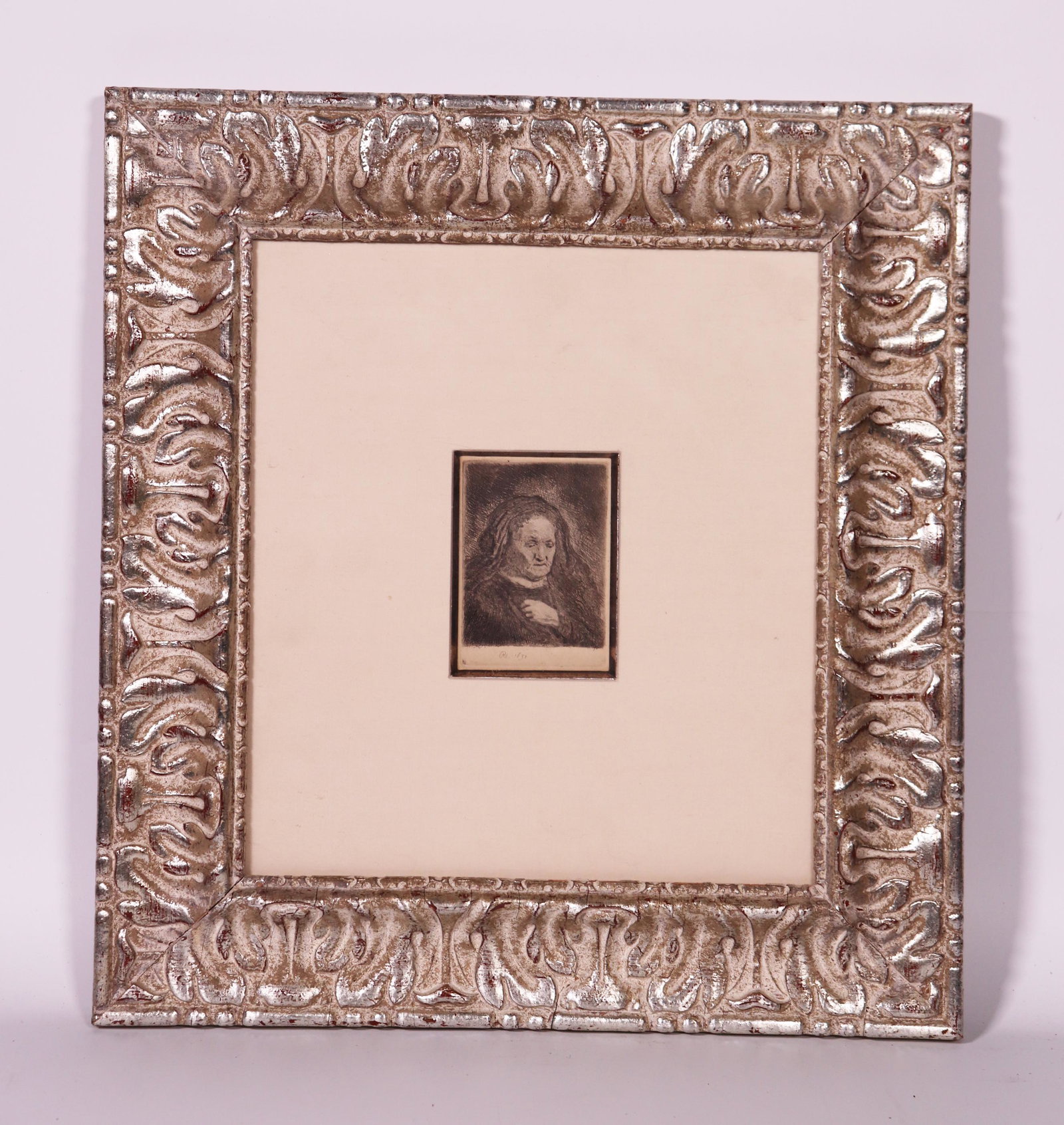 Rembrandt; Etching Old Woman in Black Veil, 1631 (1 of 4)