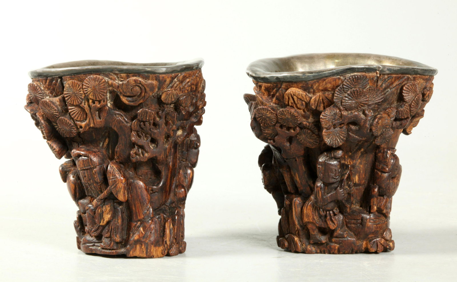 Pr Chinese 17/18 C Chenxiang Wood & Silver Cups (1 of 7)