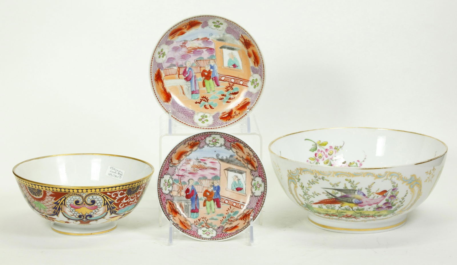 4 Early 19 Century English Porcelain Bowls Plates (1 of 6)