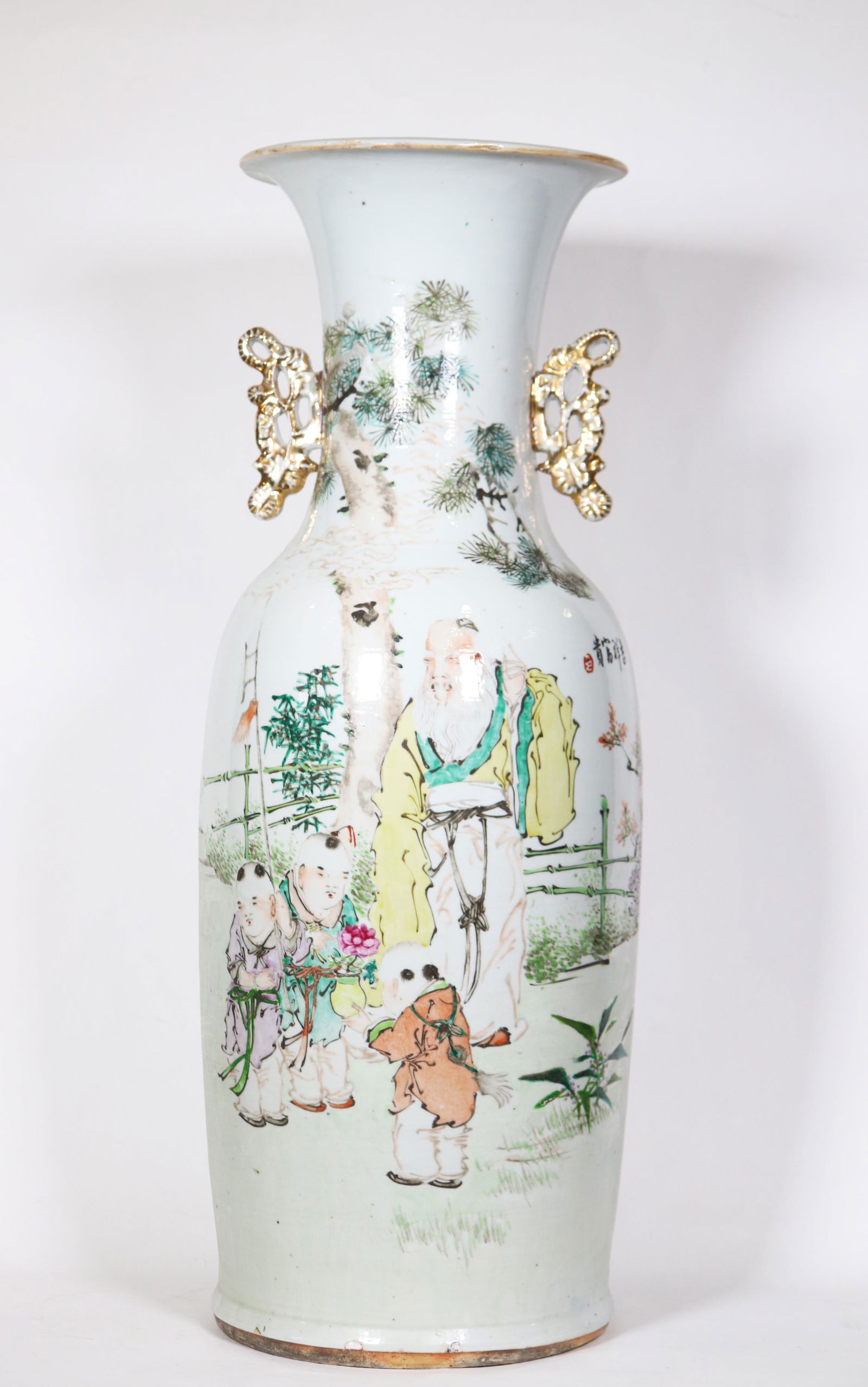 Yu Rong Sheng; Lg Chinese Artist Porcelain Vase (1 of 7)
