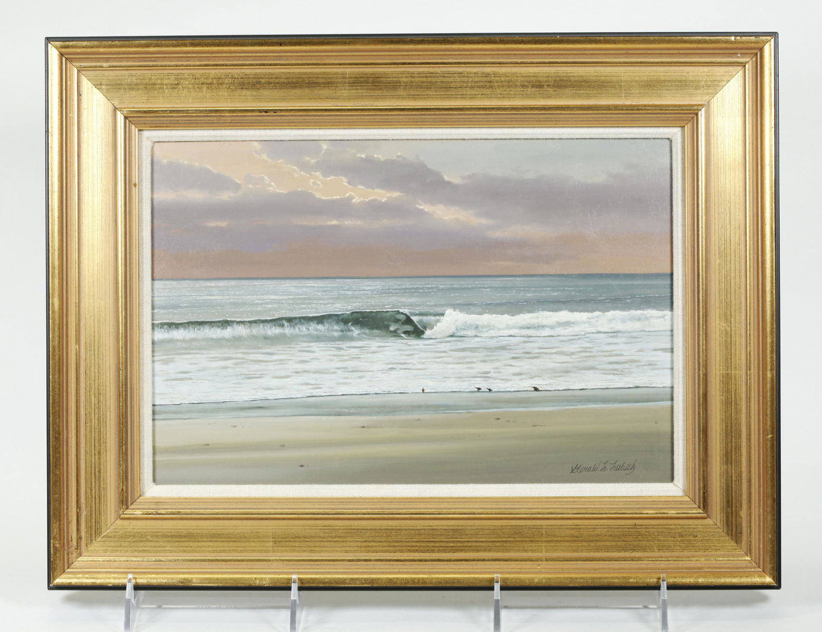 Gerald L. Lubeck; Oil on Board "Peaceful Waters" (1 of 6)