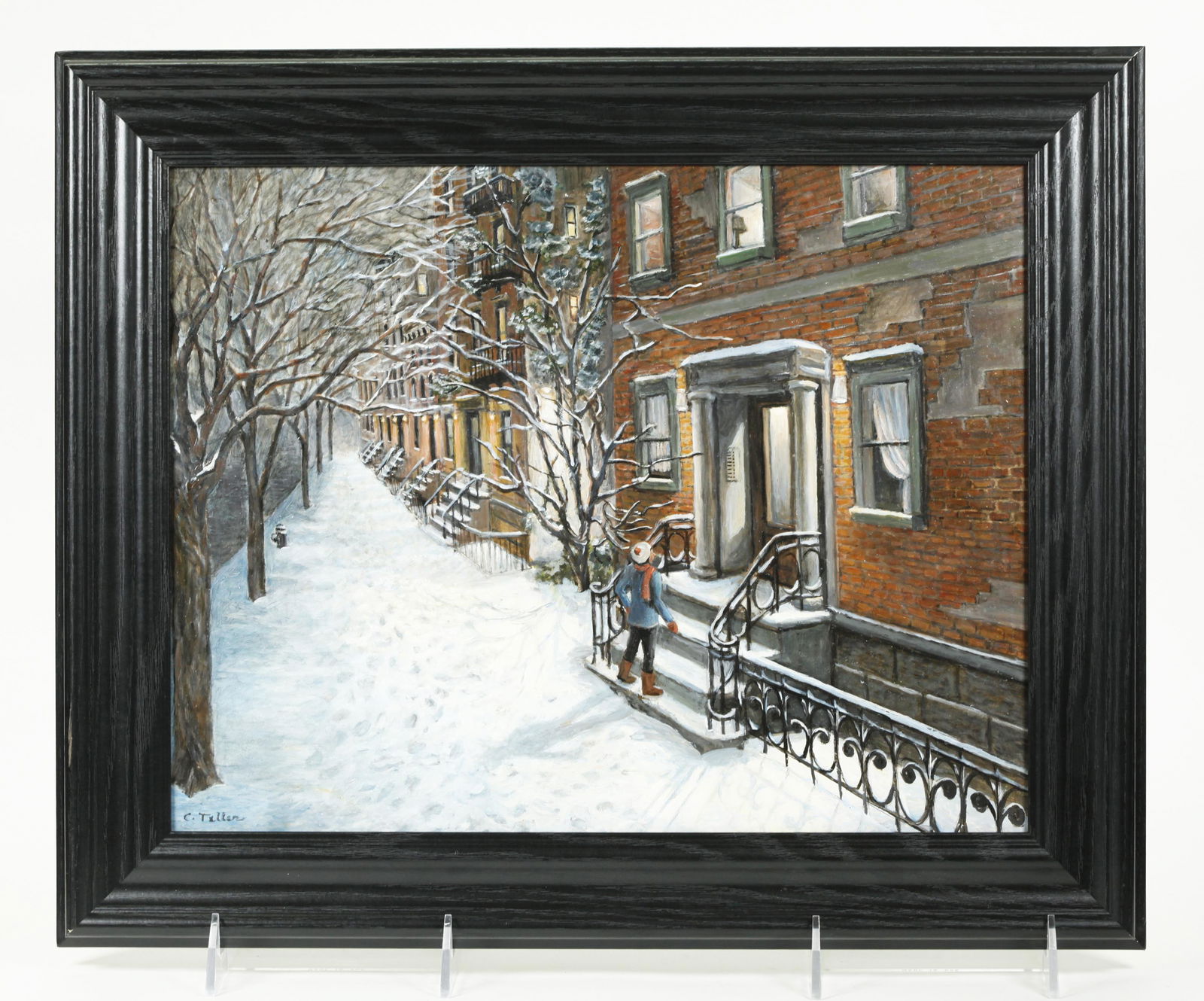 Carole Teller; East Village NYC Oil "Home At Last" (1 of 7)