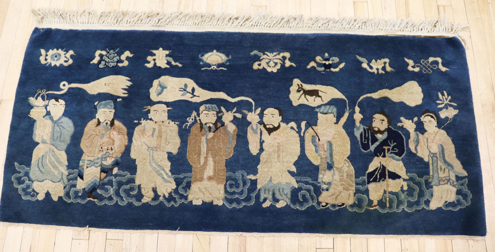 Chinese 8 Immortals Wool Ningxia Horizontal Carpet (1 of 5)