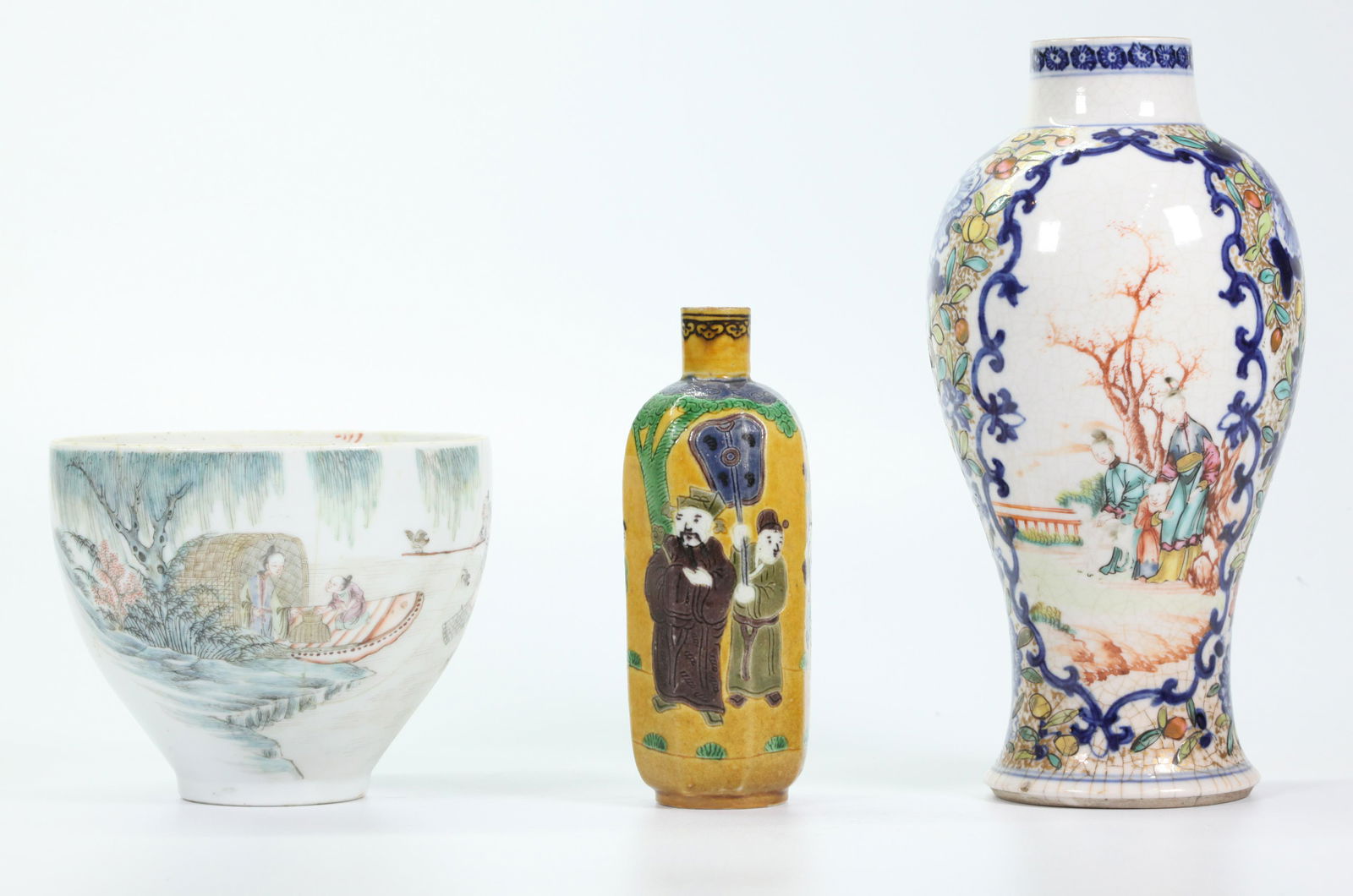 Chinese Daoguang Porcelain Bowl 18 C Vase Bottle (1 of 7)