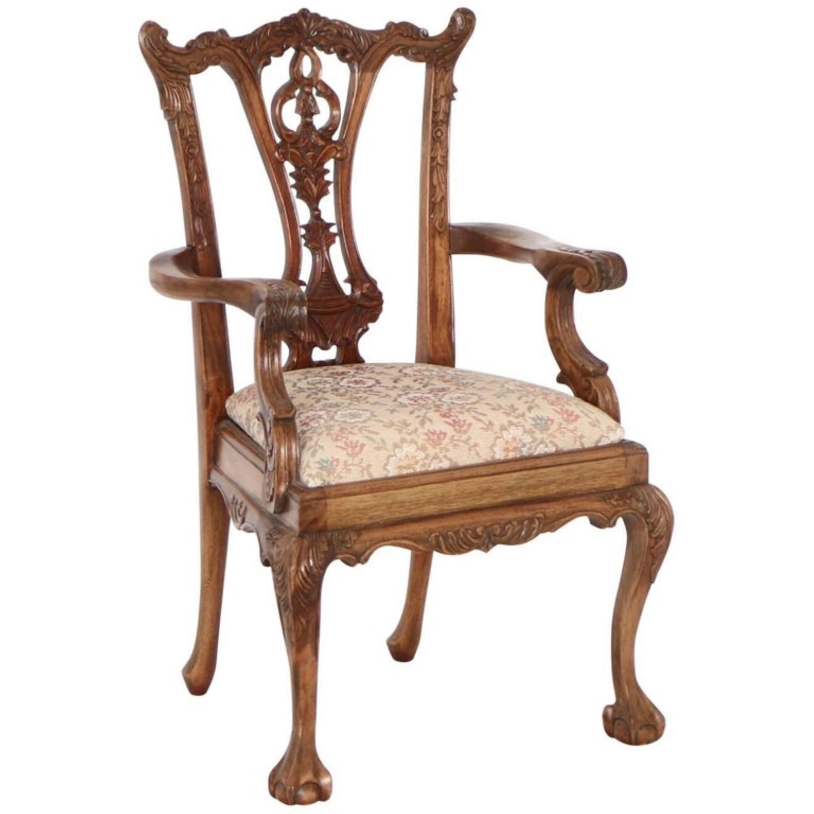 Chippendale Style Doll's Chair circa 1940's (1 of 6)