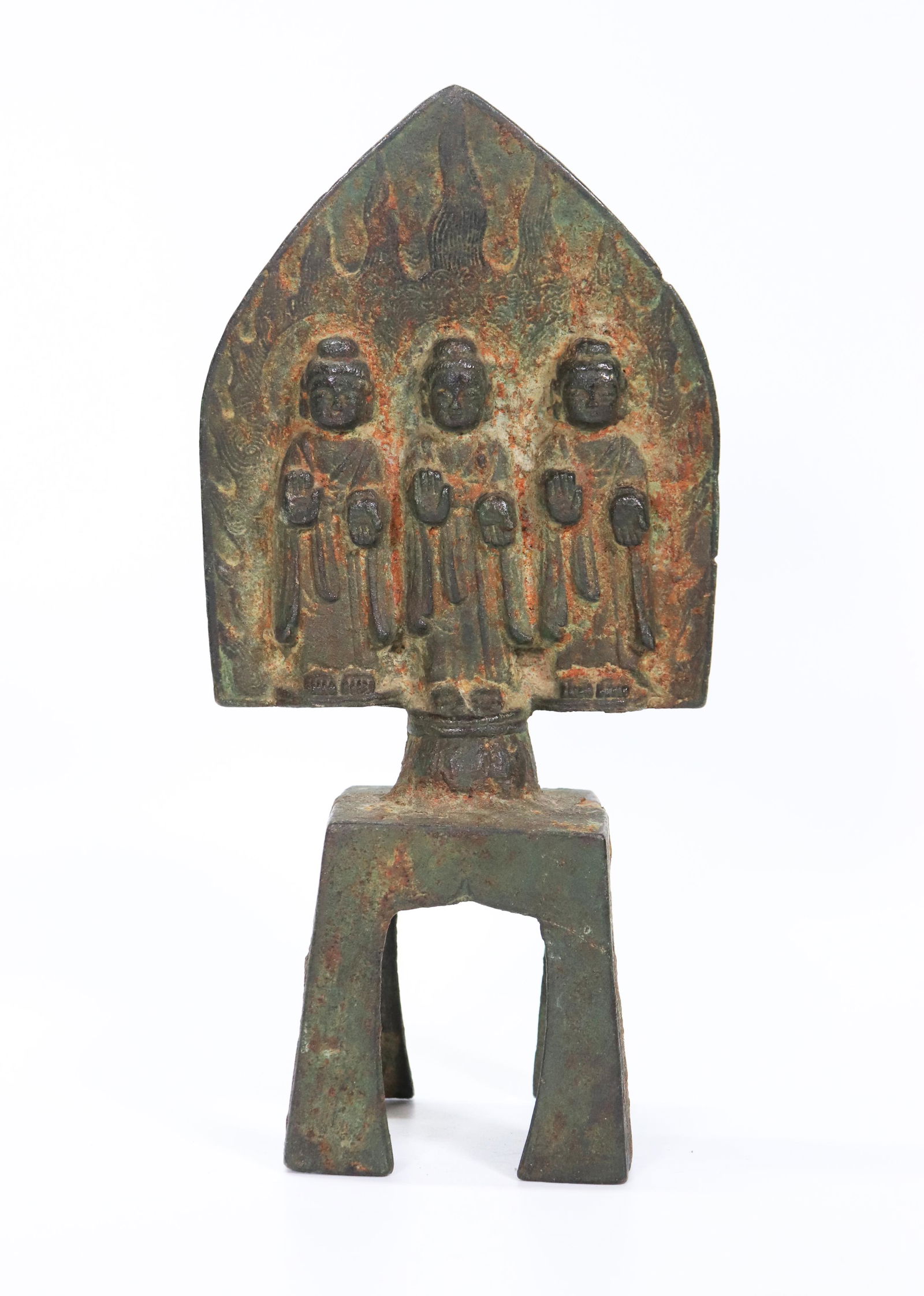 Chinese Bronze Wei Type Three Buddha Shrine (1 of 5)