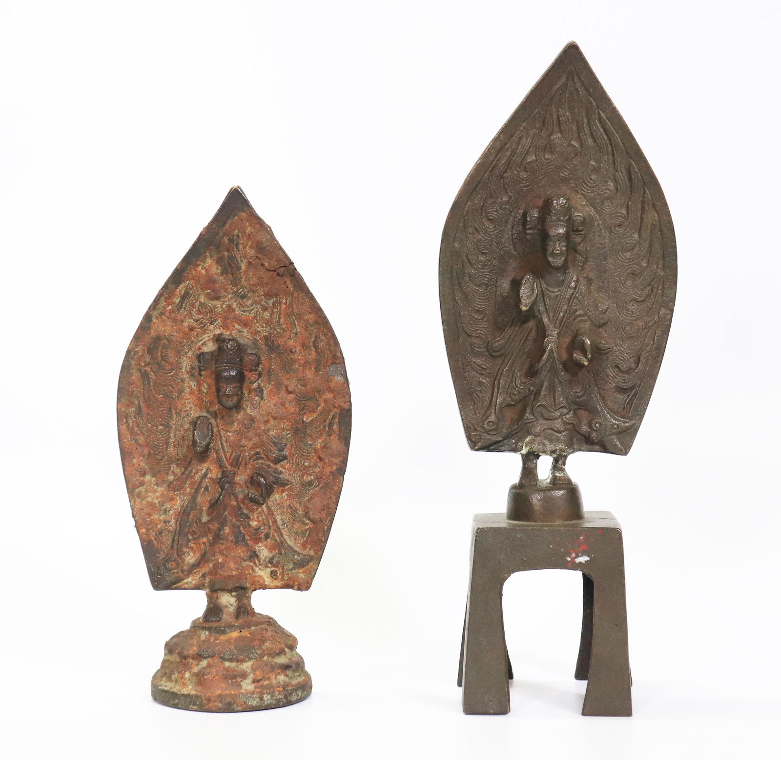 2 Chinese Bronze Wei Type Single Buddha Shrines (1 of 7)