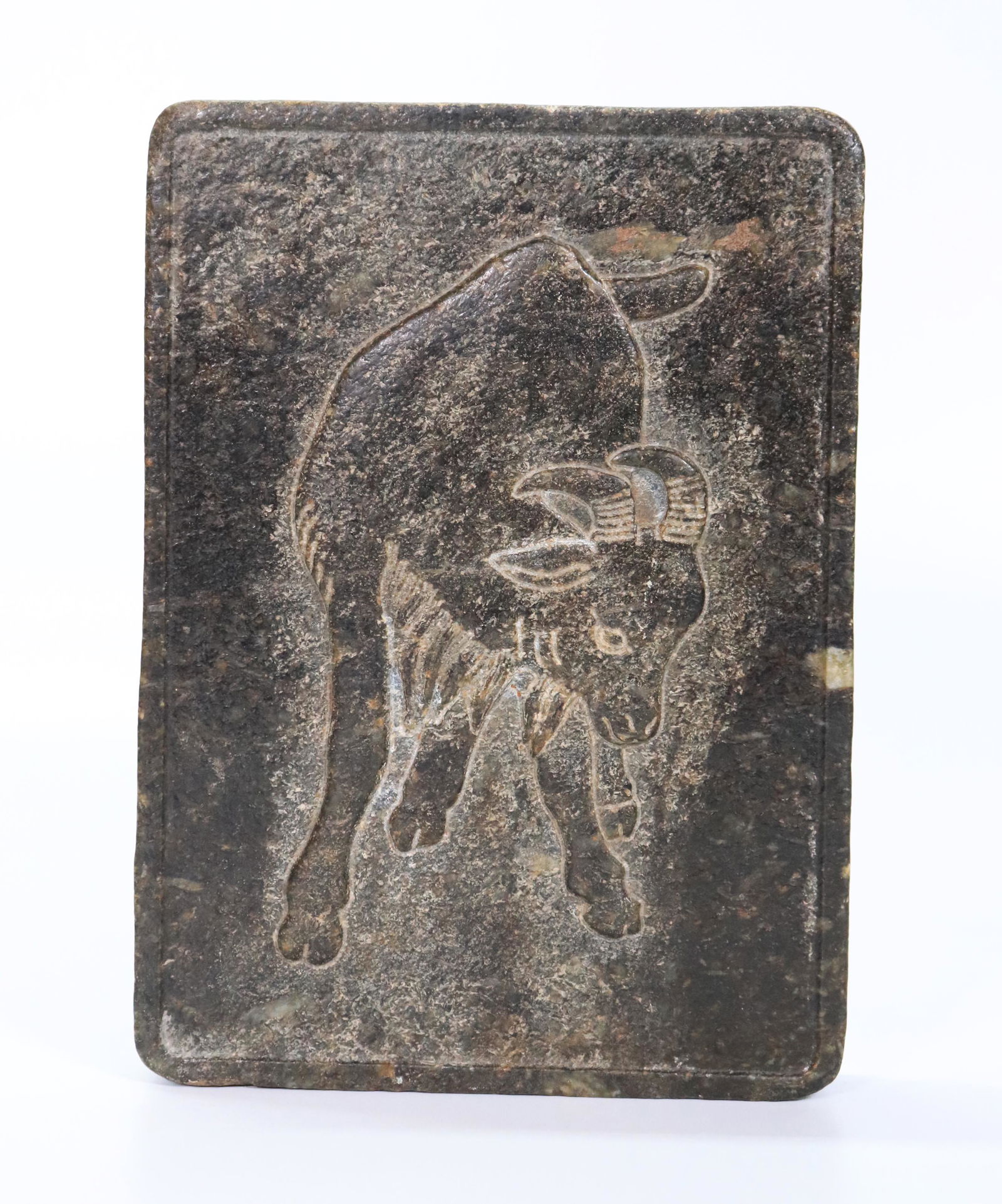 Chinese Dark Green Hardstone Tile (1 of 4)