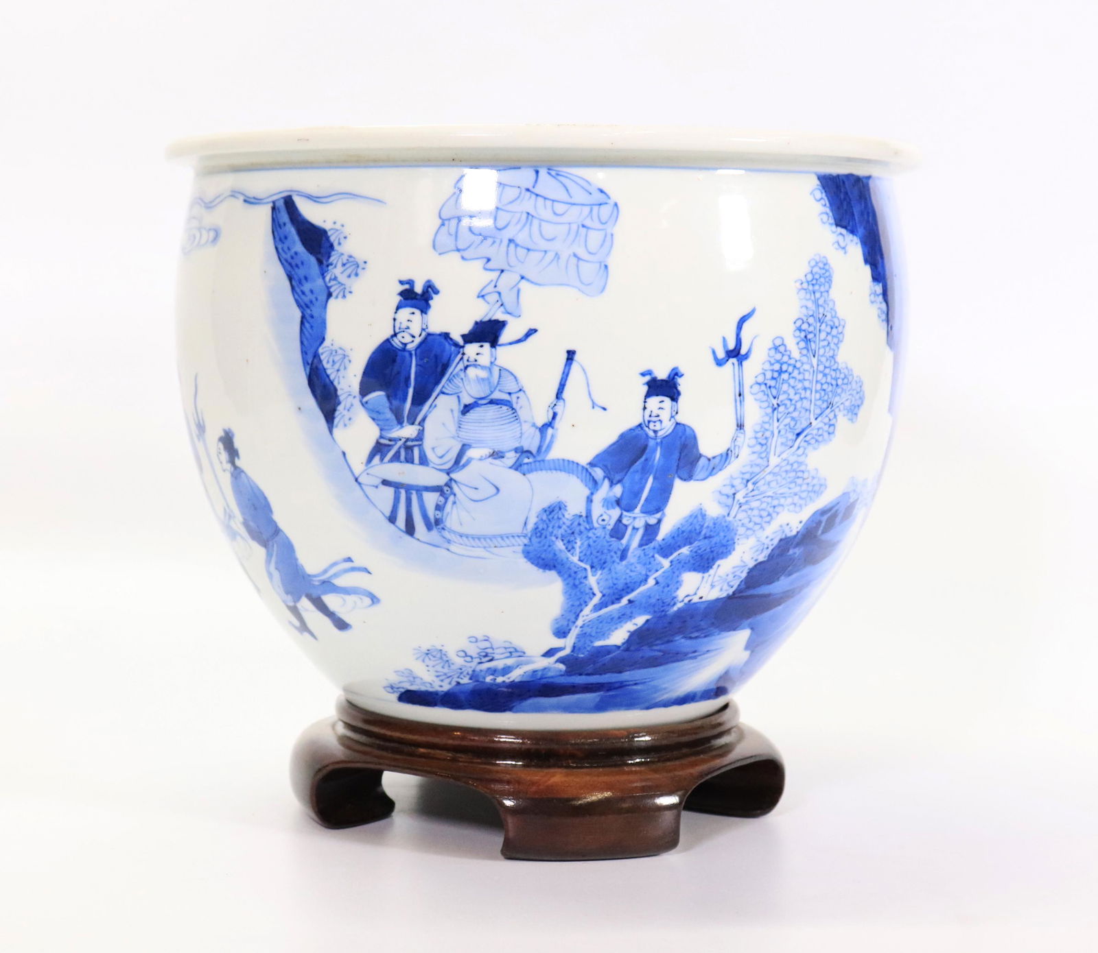 Chinese Blue & White Porcelain Small Fish Bowl (1 of 6)