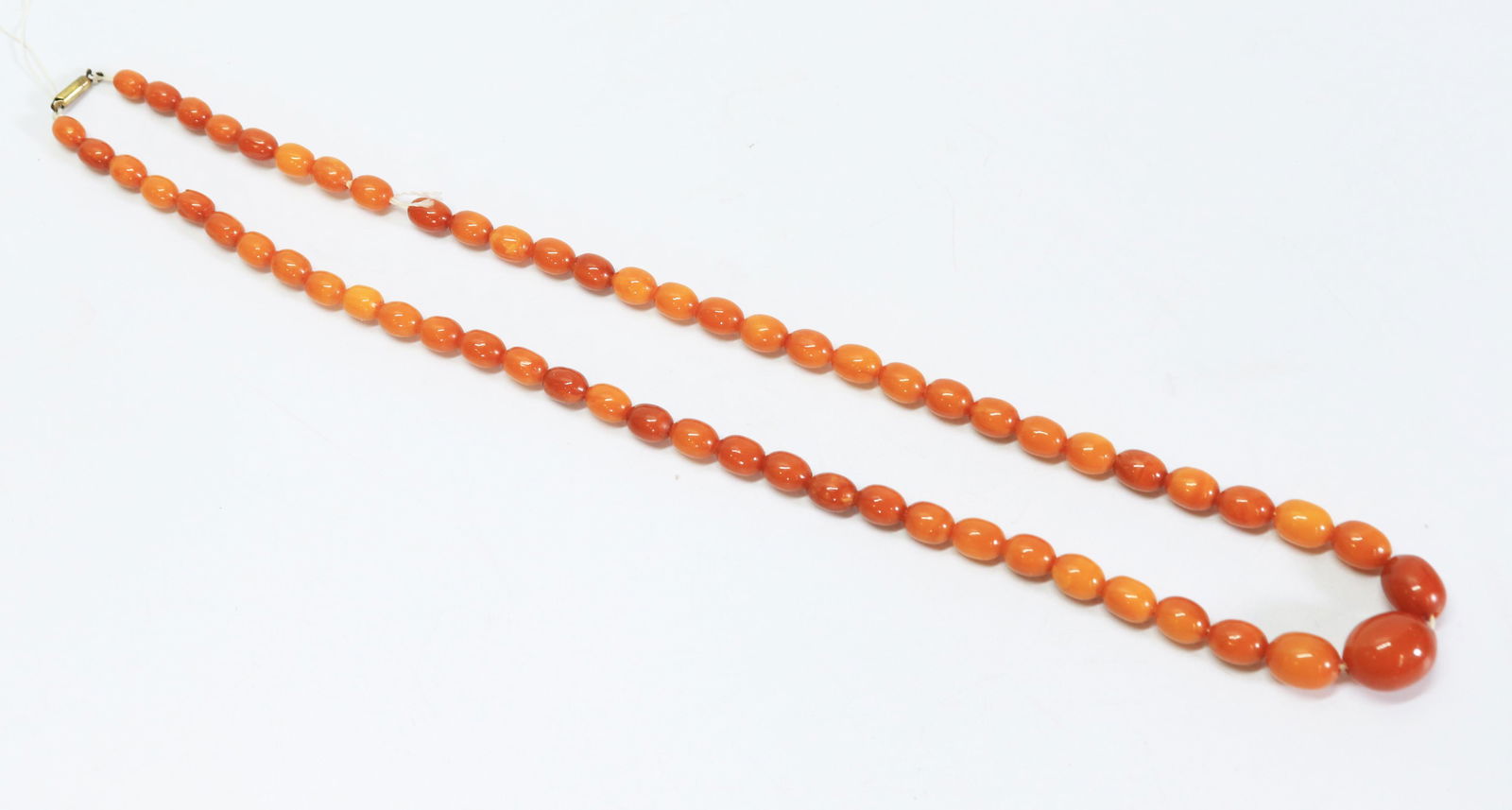 Vintage Butterscotch Amber Bead Necklace (1 of 3)