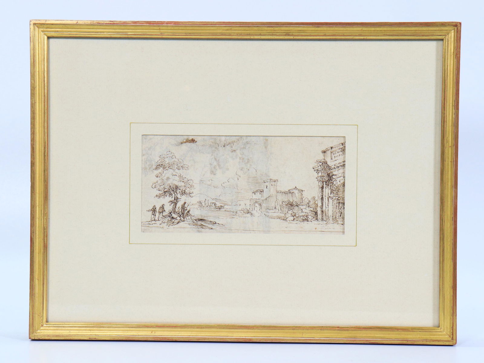 Italian 18 C Pen & Ink Drawing Architecture (1 of 3)