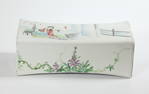 Chinese Qing Rectangular Enameled Porcelain Pillow