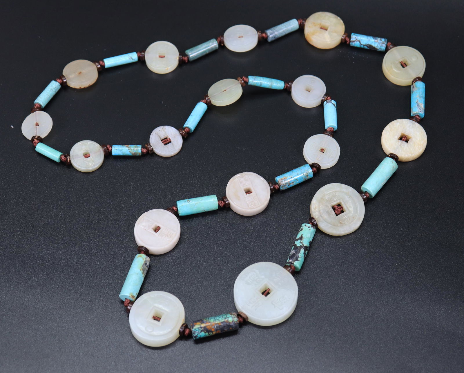 17 Chinese Qing Jade "Coins" White to Pale Celadon (1 of 5)