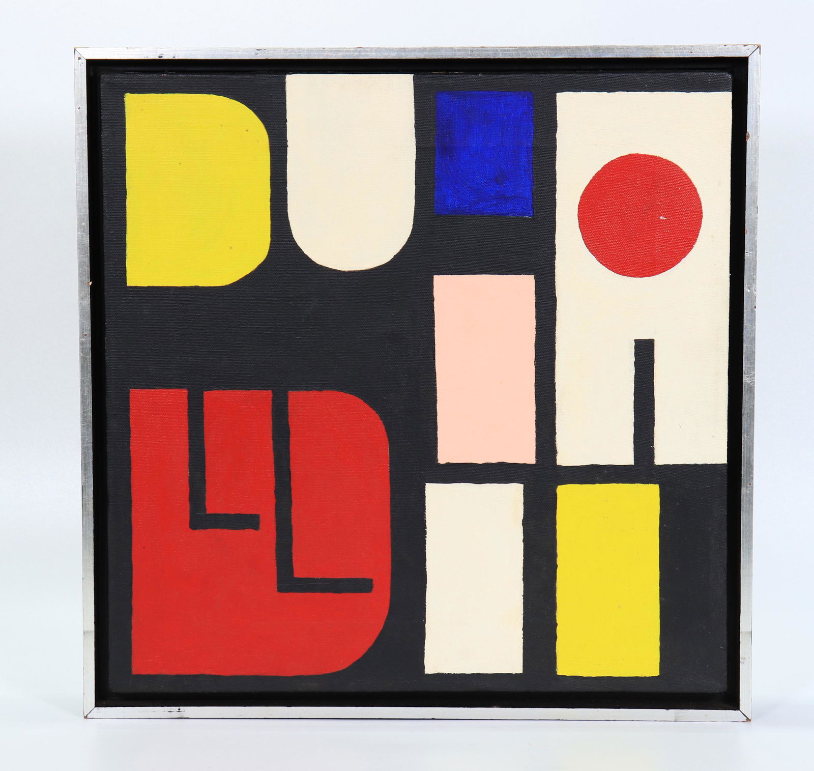 John Moncrief; Oil;Geometric Abstract ca 1950's (1 of 3)