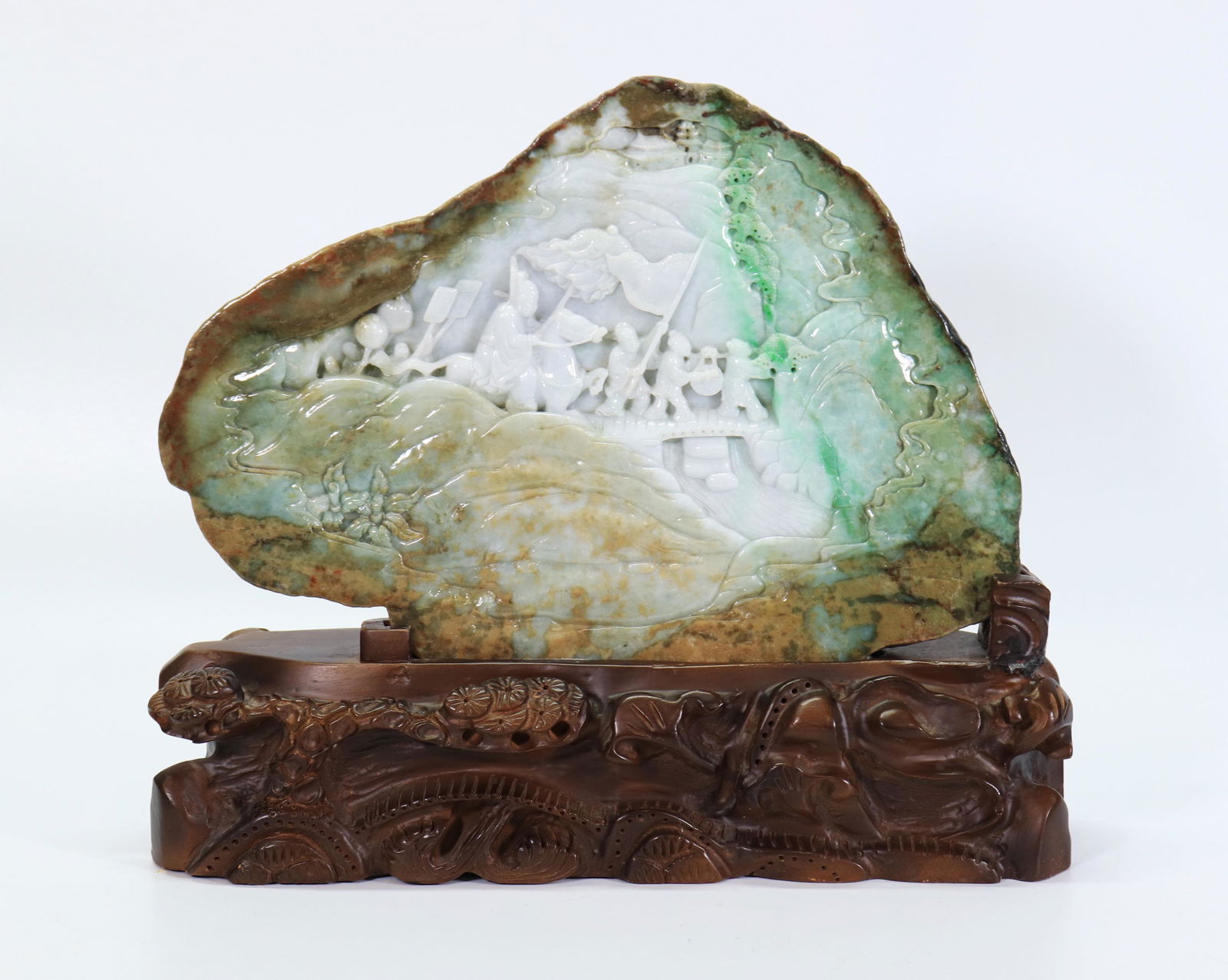 Chinese Carved & Polished Jadeite Boulder (1 of 4)
