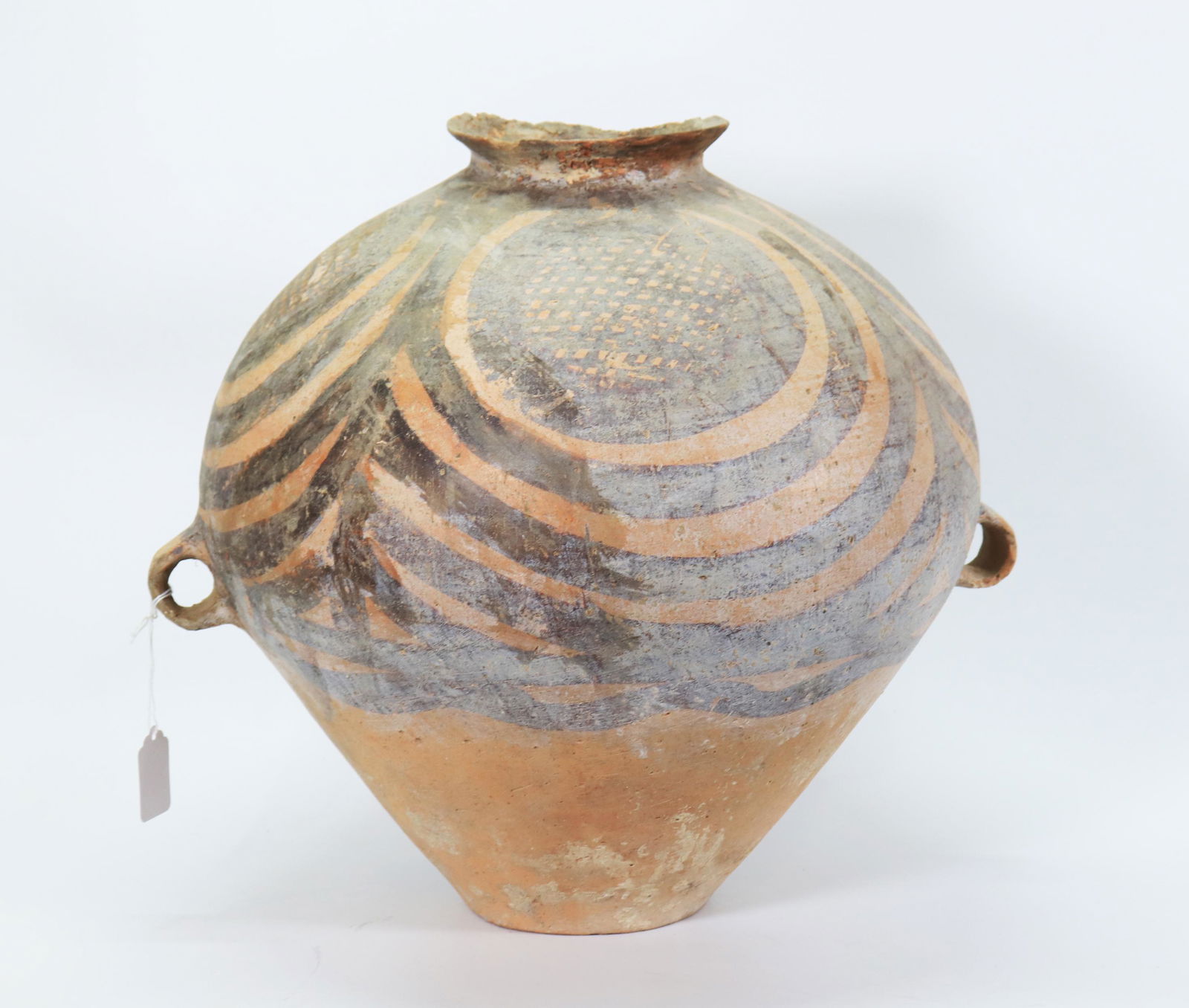 Chinese Neolithic Terra Cotta Circle Design Jar (1 of 5)