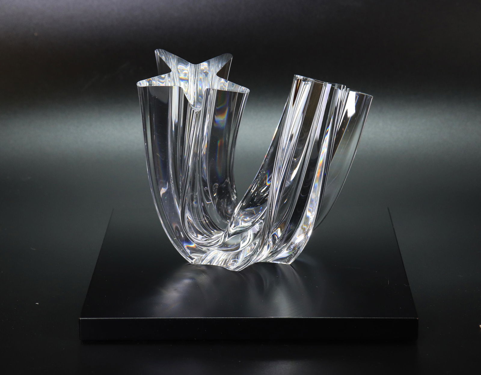 Steuben Glass Star Stream Sculpture By Neil Cohen (1 of 5)