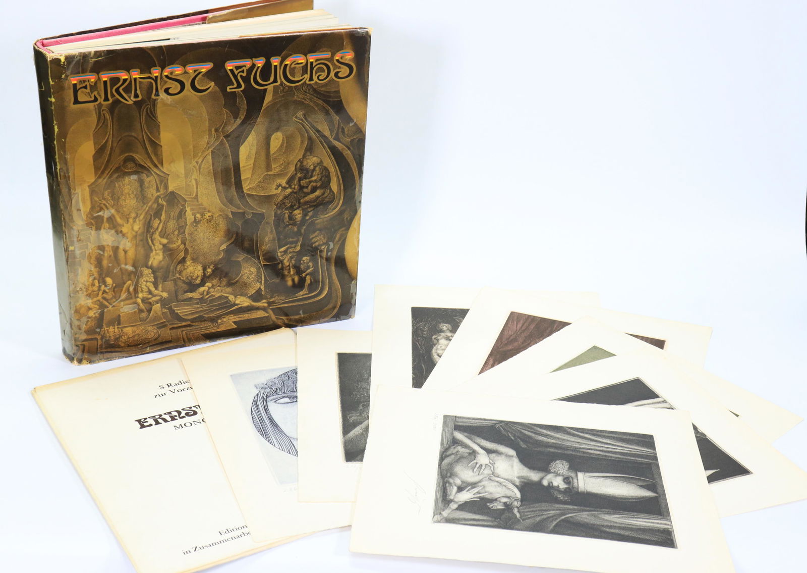 Ernst Fuchs; 8 Special Etchings in Book Edition (1 of 7)