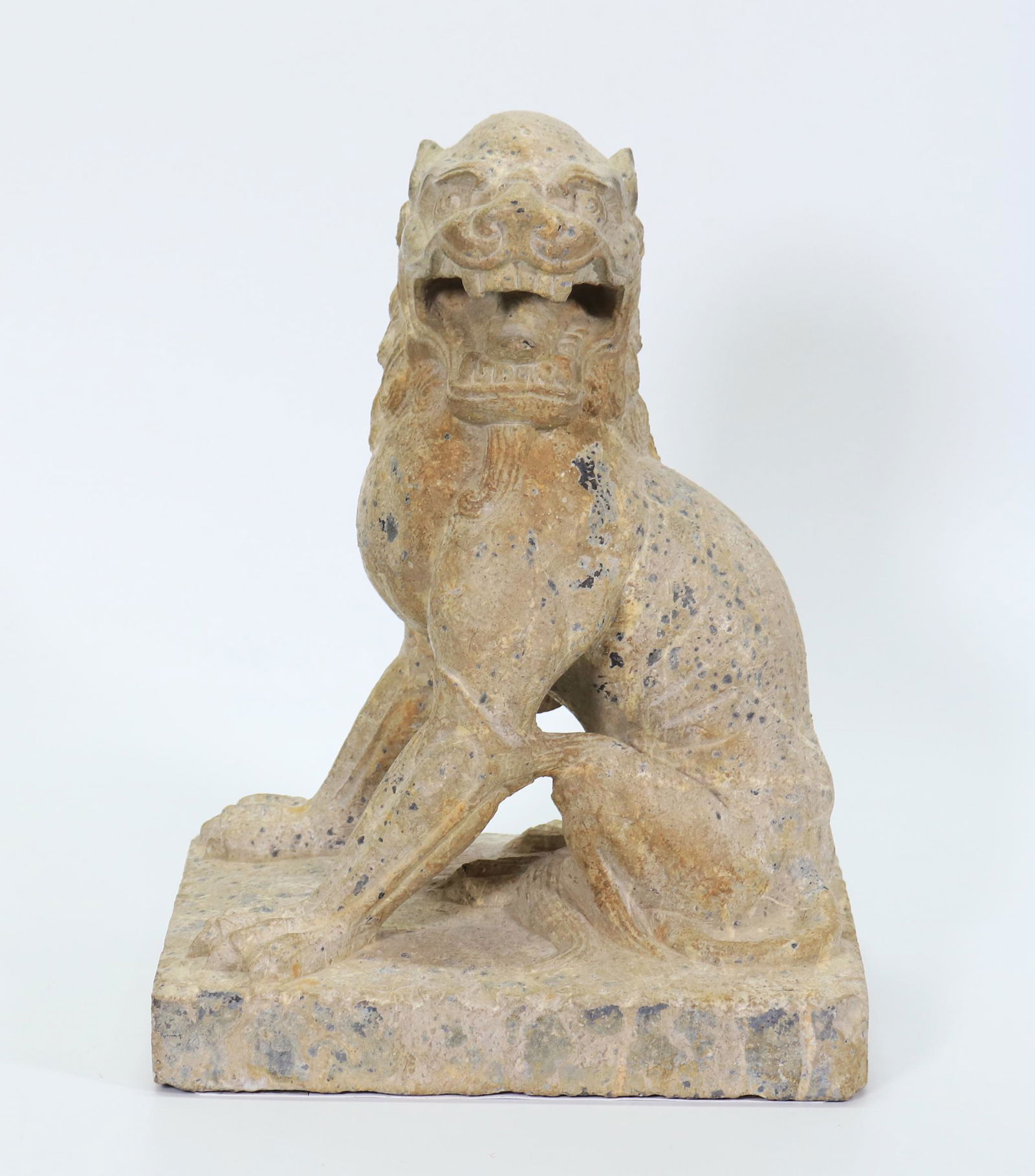 Chinese Tang Dynasty Carved Stone Guardian Lion (1 of 7)