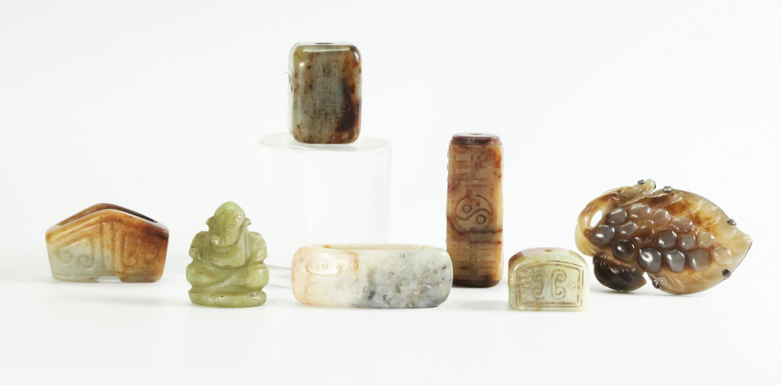 7 Chinese Archaistic Jades and Hard Stones (1 of 5)