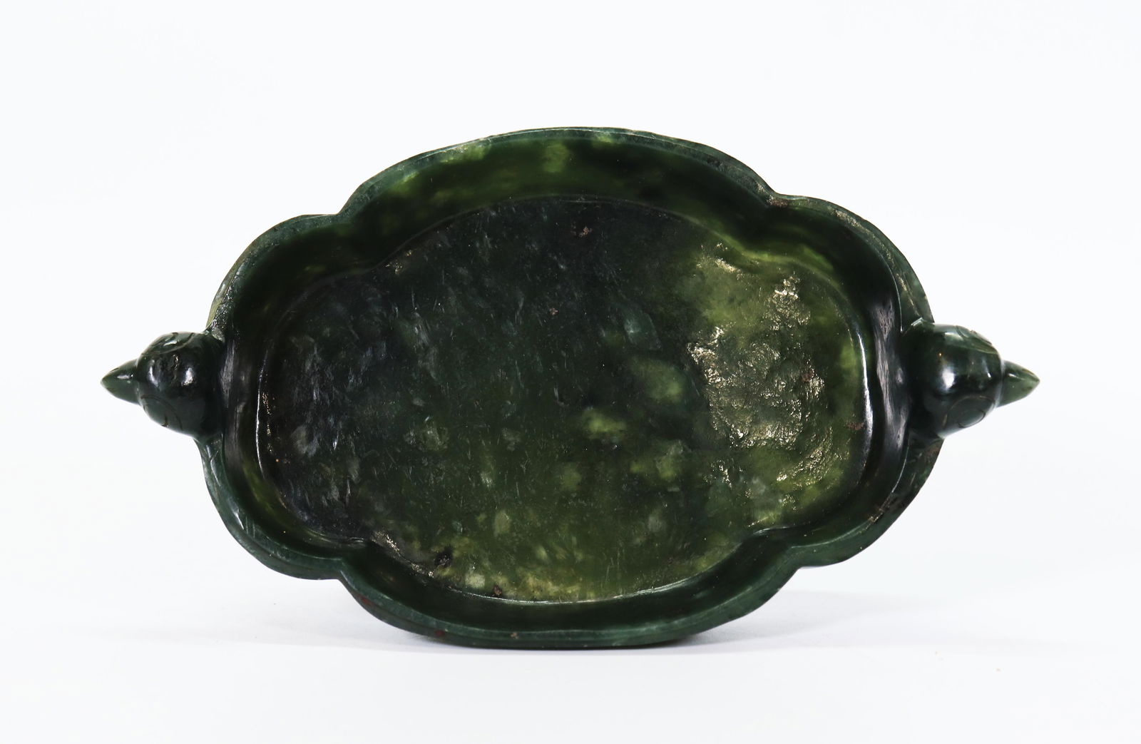 Chinese Qing Dynasty Green Jade Brush Washer (1 of 5)