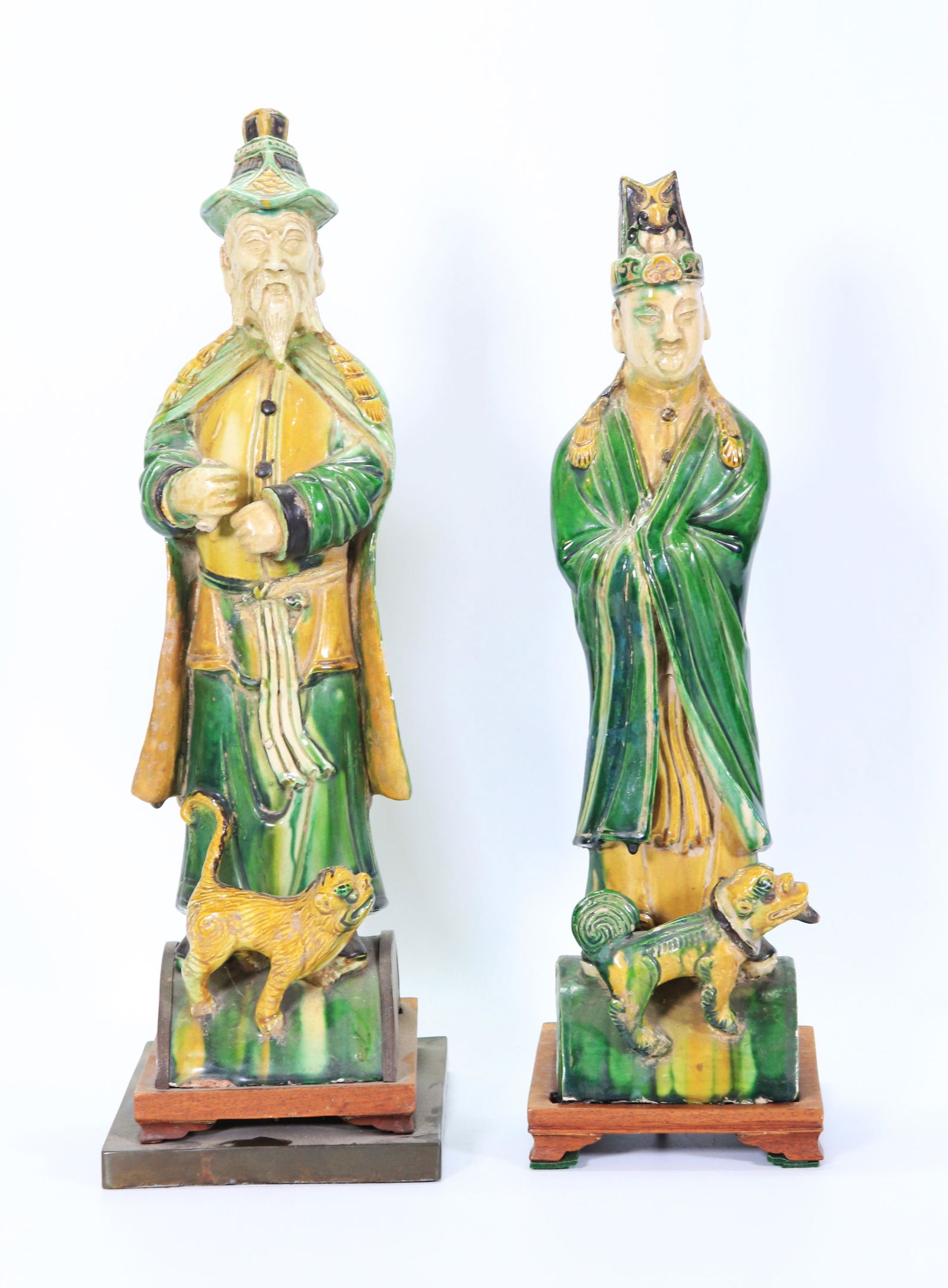 2 -Chinese Ming Dynasty Glazed Immortal Roof Tiles (1 of 7)