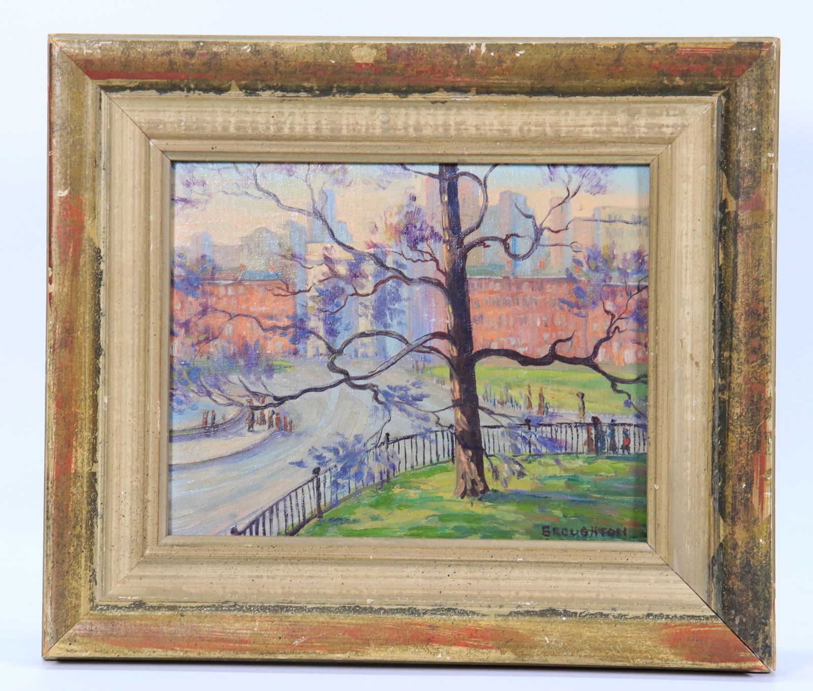 Broughton; Washington Square Park Oil Canvas Board (1 of 4)