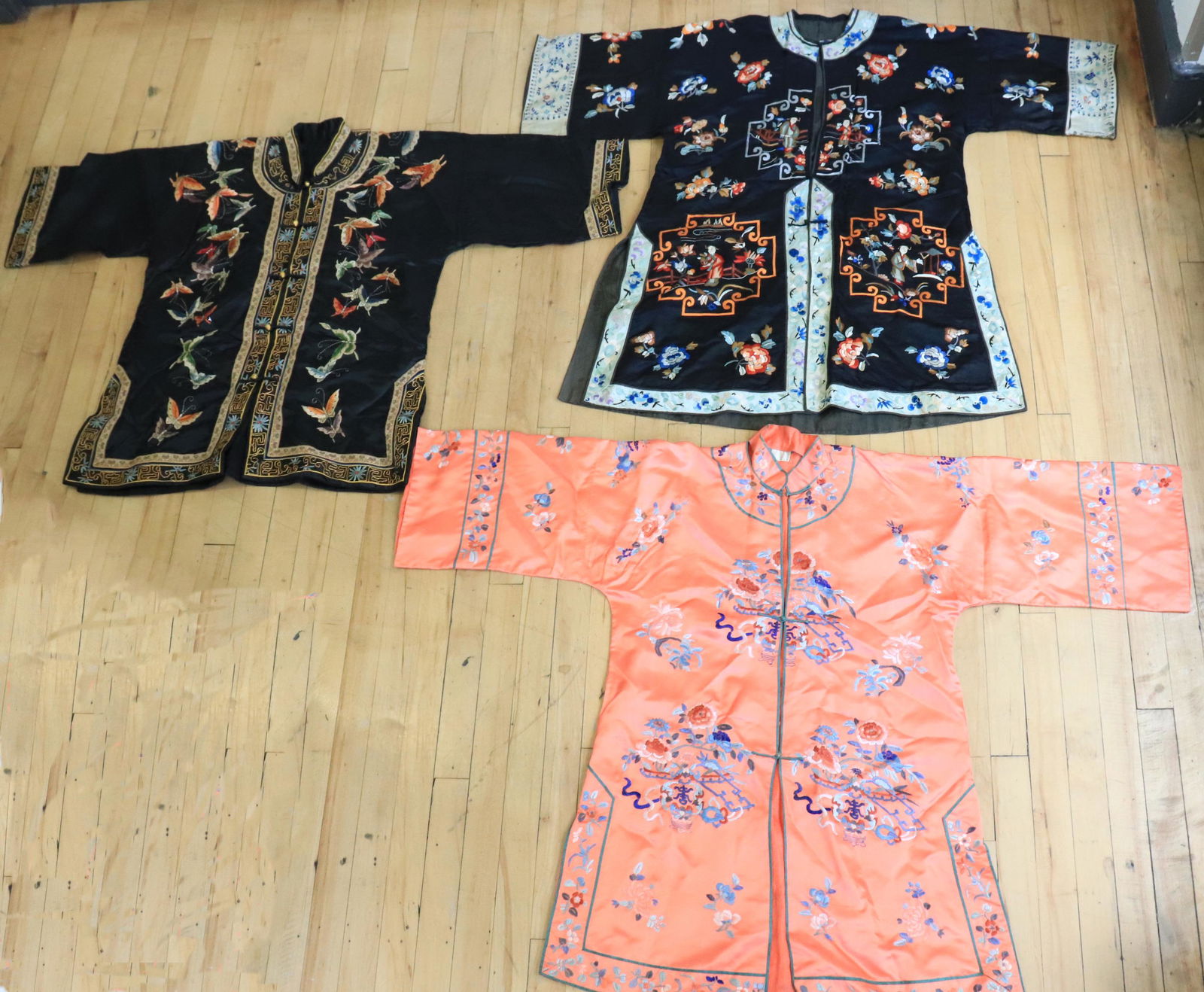 2 Chinese early 20th C Silk Short Coats, 1 Jacket (1 of 11)