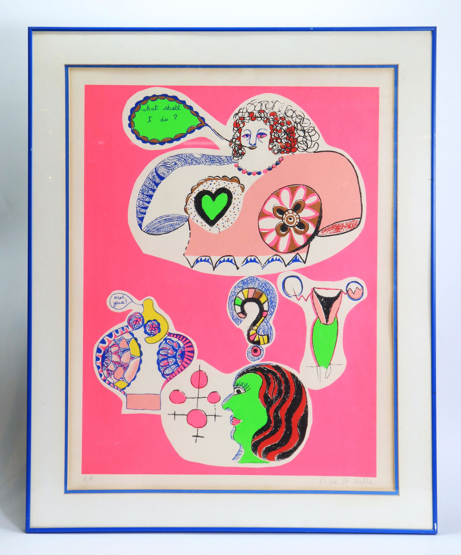 Niki de Saint Phalle 1970 "What Shall I Do?" (1 of 3)