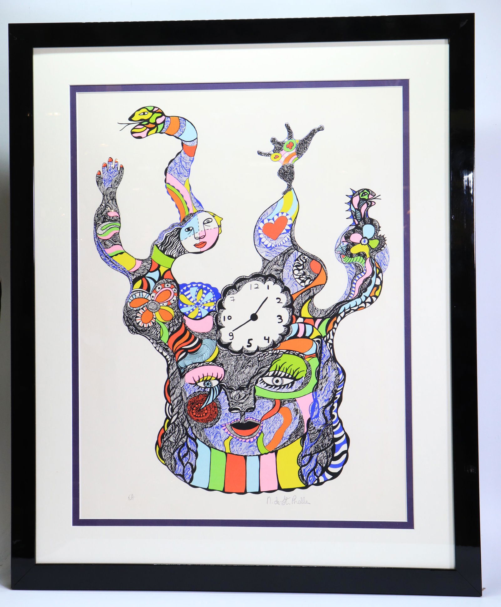 Niki de Saint Phalle 1970 "Clock" Signed (1 of 4)