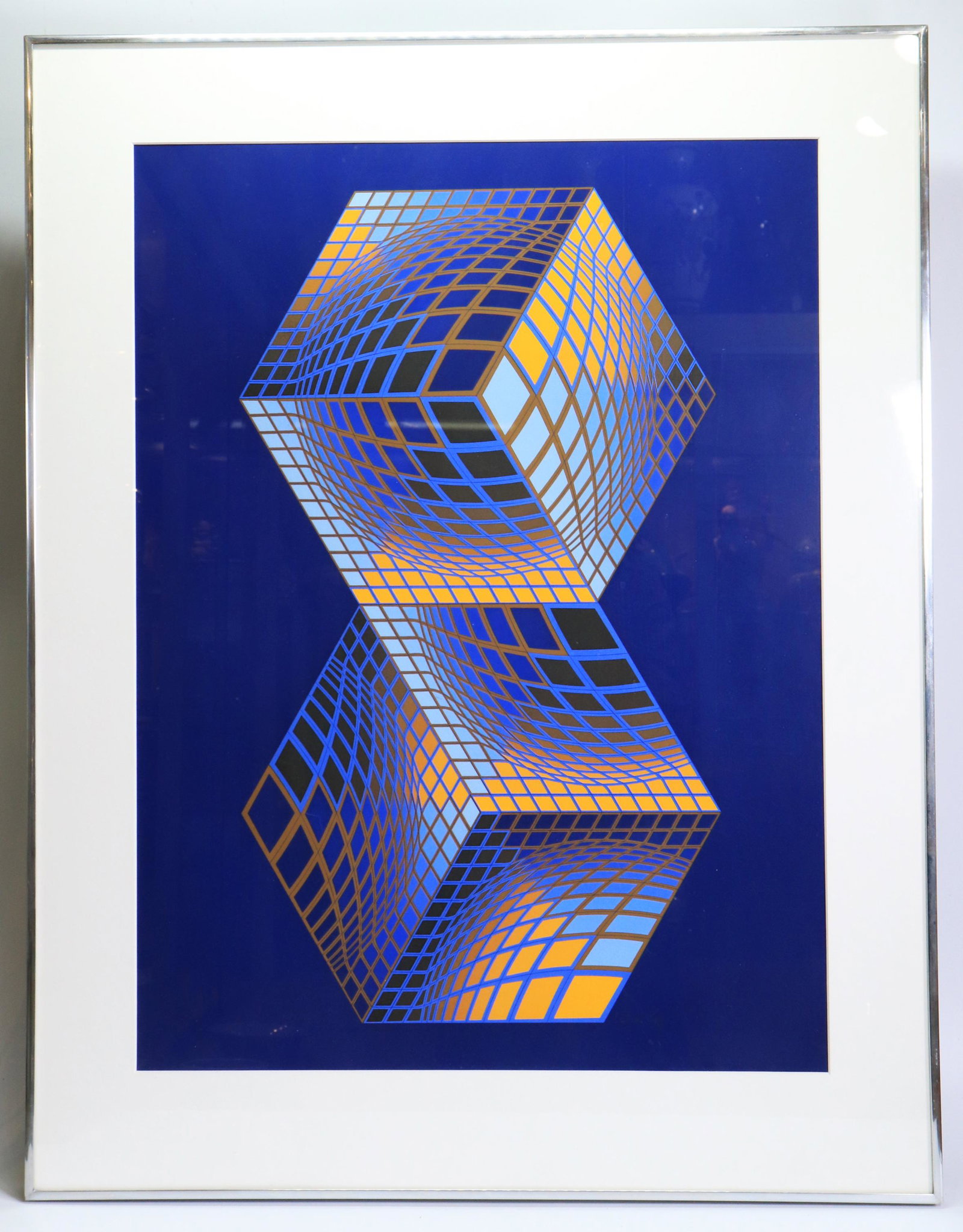 Victor Vasarely (1906-1997), Signed & Numbered: Victor Vasarely (1906 - 1997); signed and editioned 118/125 in lower margin. Height of art 29 inches ( 73.5 cm.) X width of art 21 3/4 inches ( 55.3 cm.). PROVENANCE: From a estate Patchogue NY collec