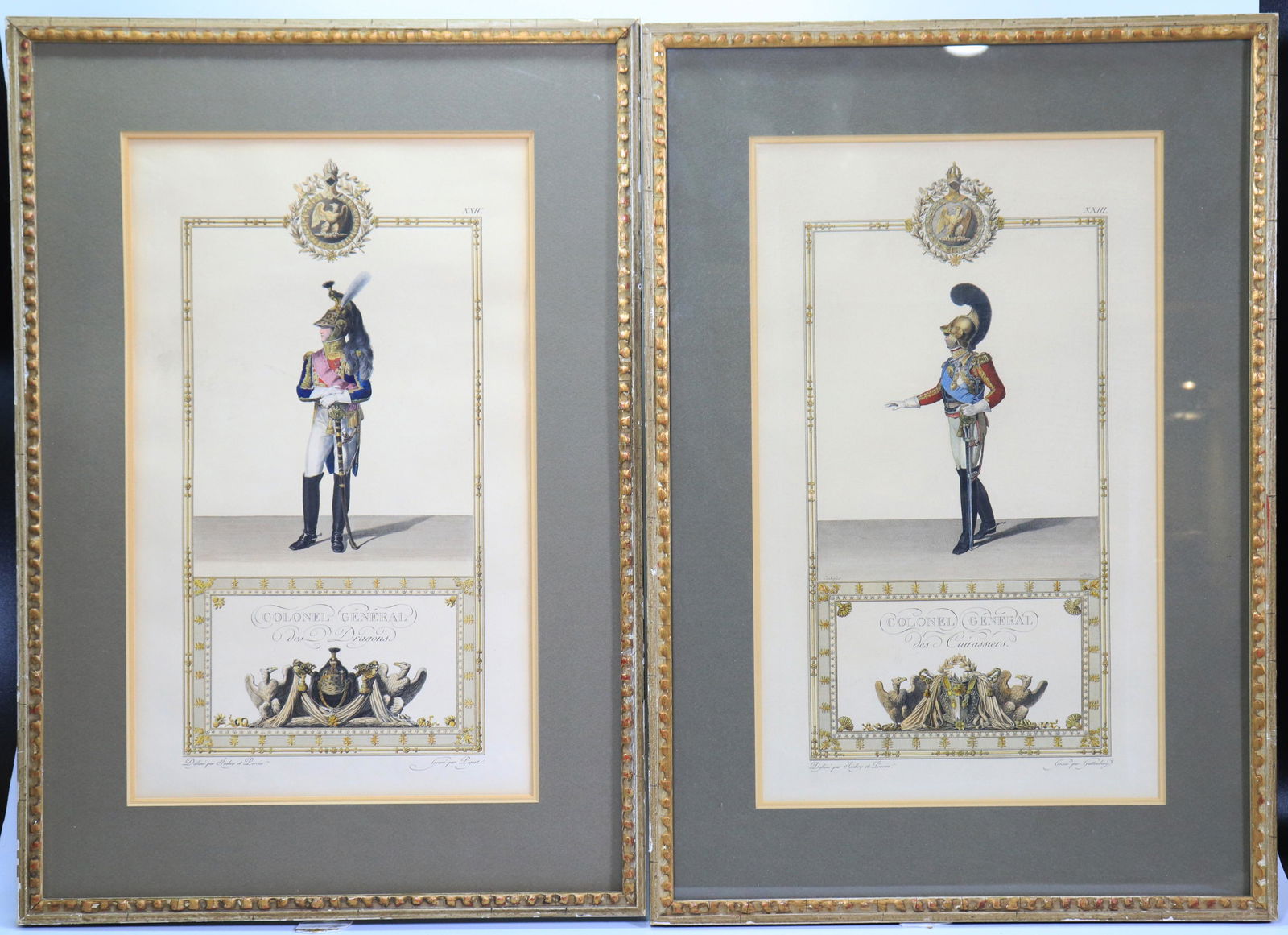 2 Napoleon Coronation hand color Engravings Isabey (1 of 6)