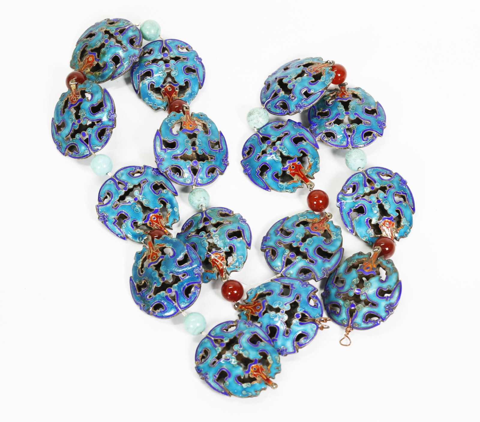 15 Chinese Silvered Metal & Enameled Roundels (1 of 4)