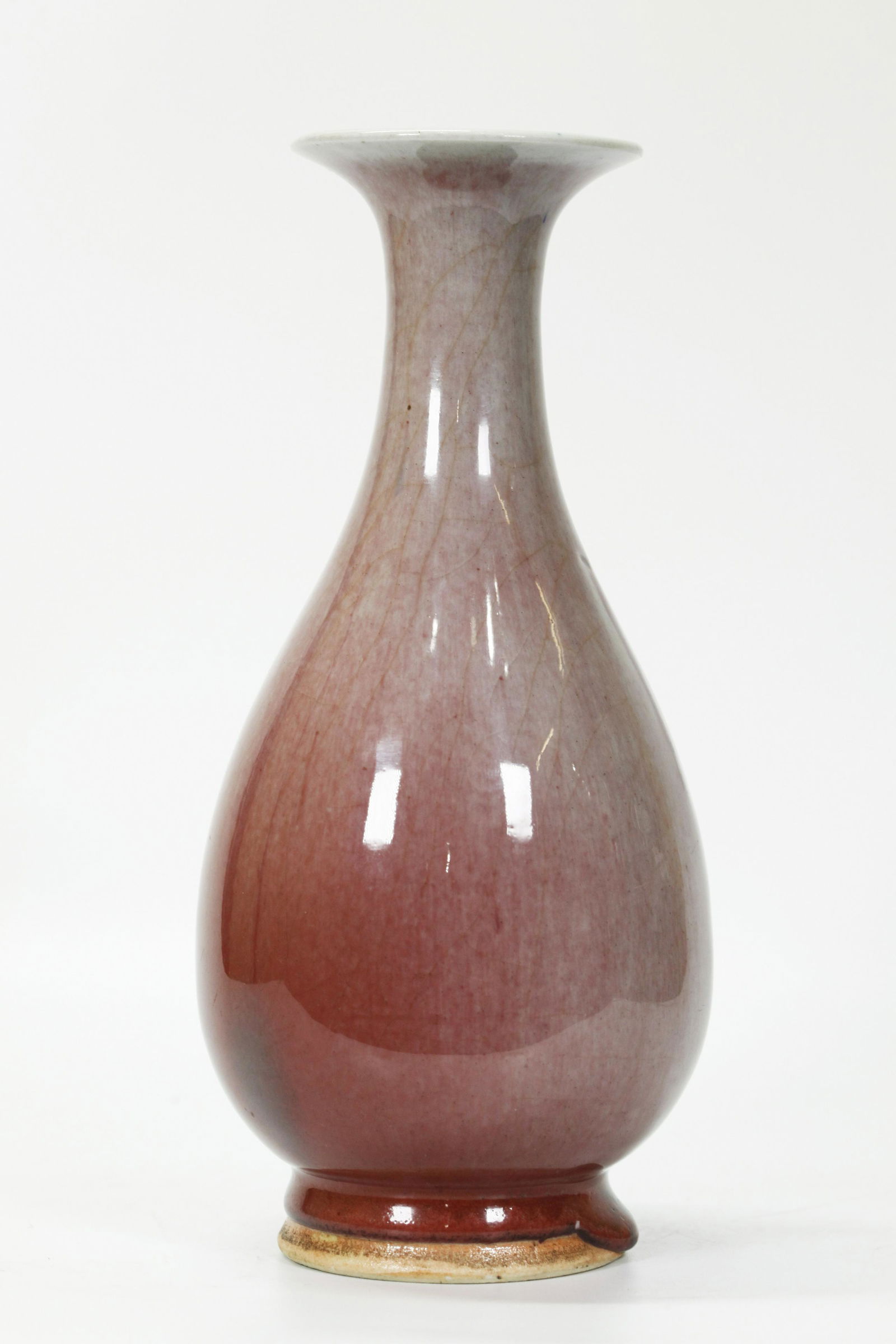 Chinese Langyao Red Porcelain Pear-Shaped Vase (1 of 5)