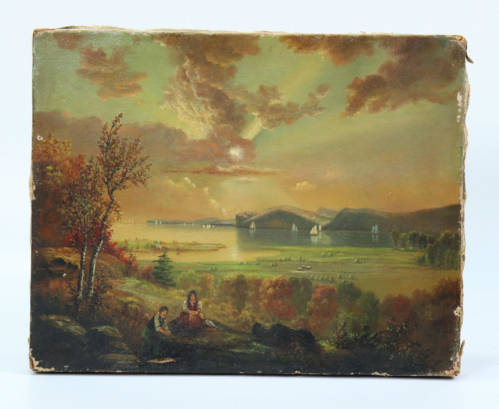 Thomas Doughty; 19th C Hudson River Landscape Oil (1 of 4)