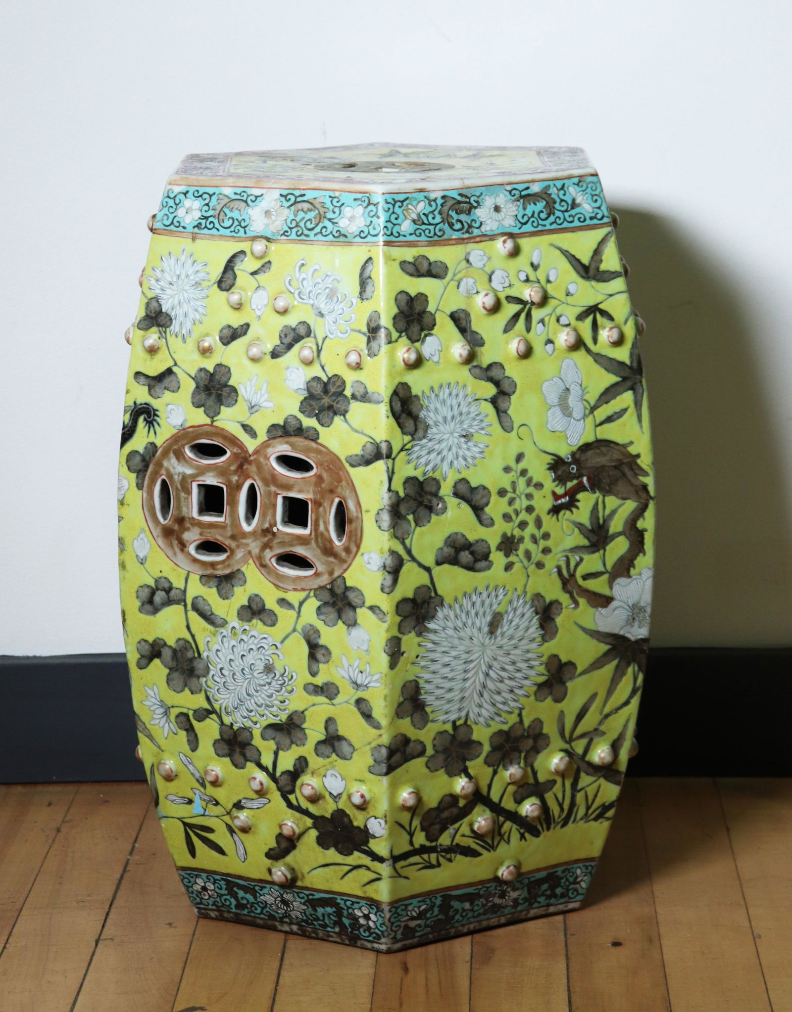 Chinese 19 C Da Ya Zhai Porcelain Garden Seat (1 of 6)