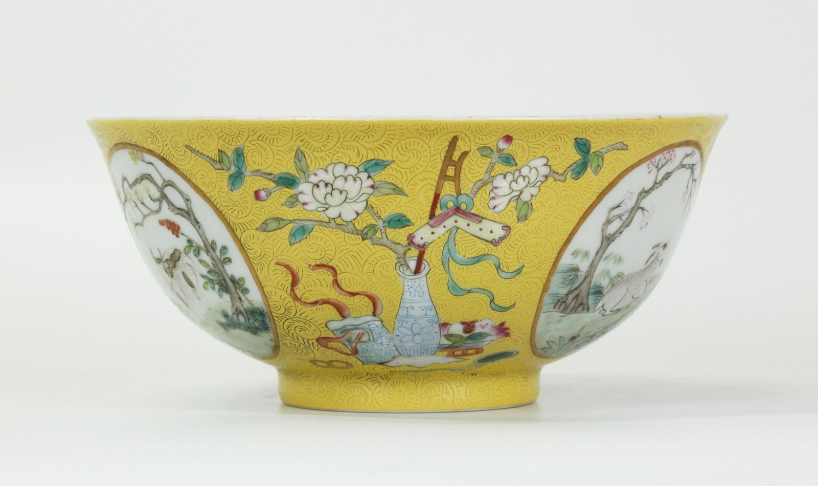 Fine Chinese Guangxu Enamel & Blue Porcelain Bowl (1 of 5)