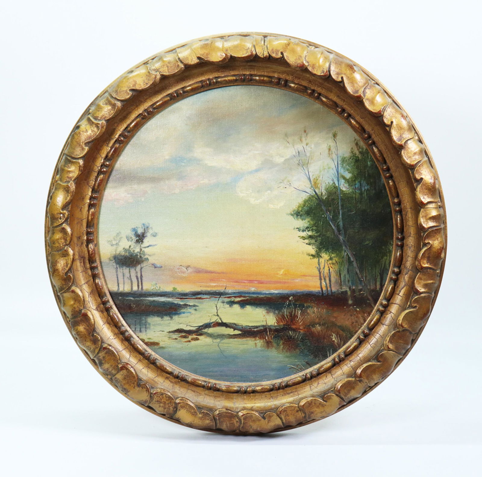 Round Oil Canvas Board, " Sunrise / Sunset" (1 of 4)