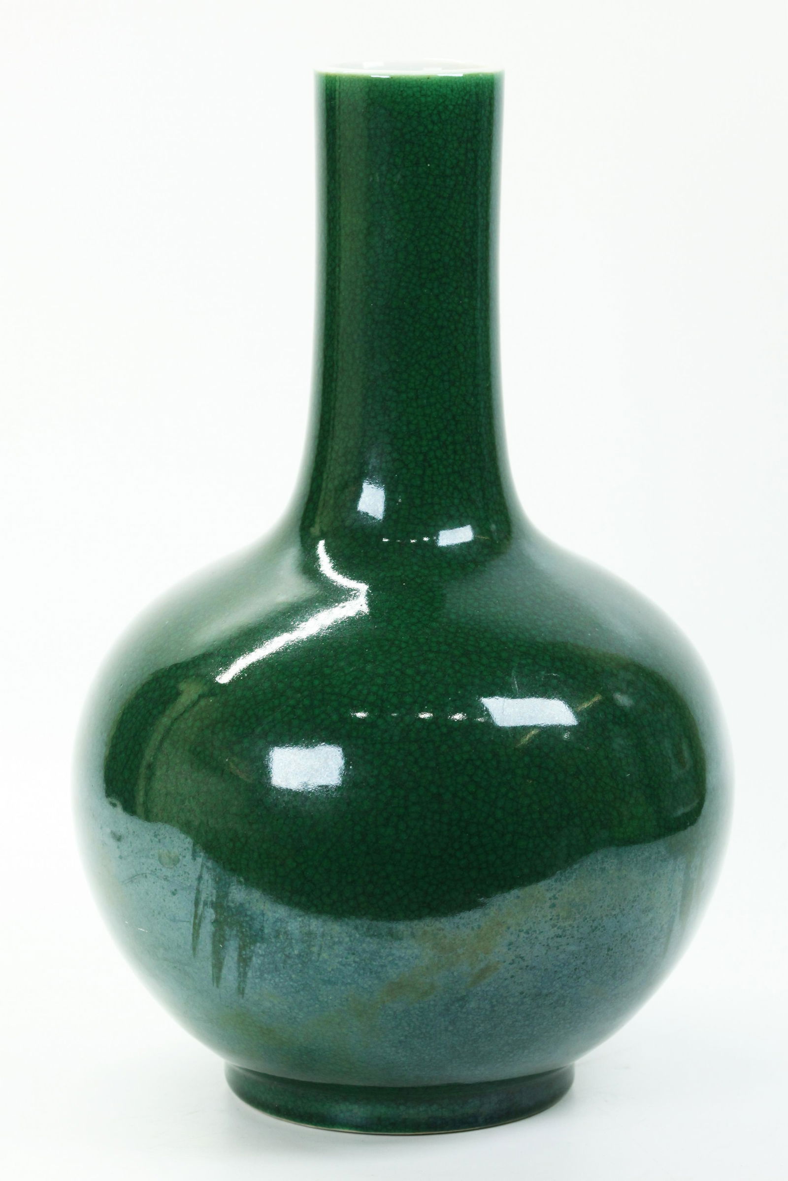 Chinese Qing Emerald Green Glaze Porcelain Vase (1 of 4)