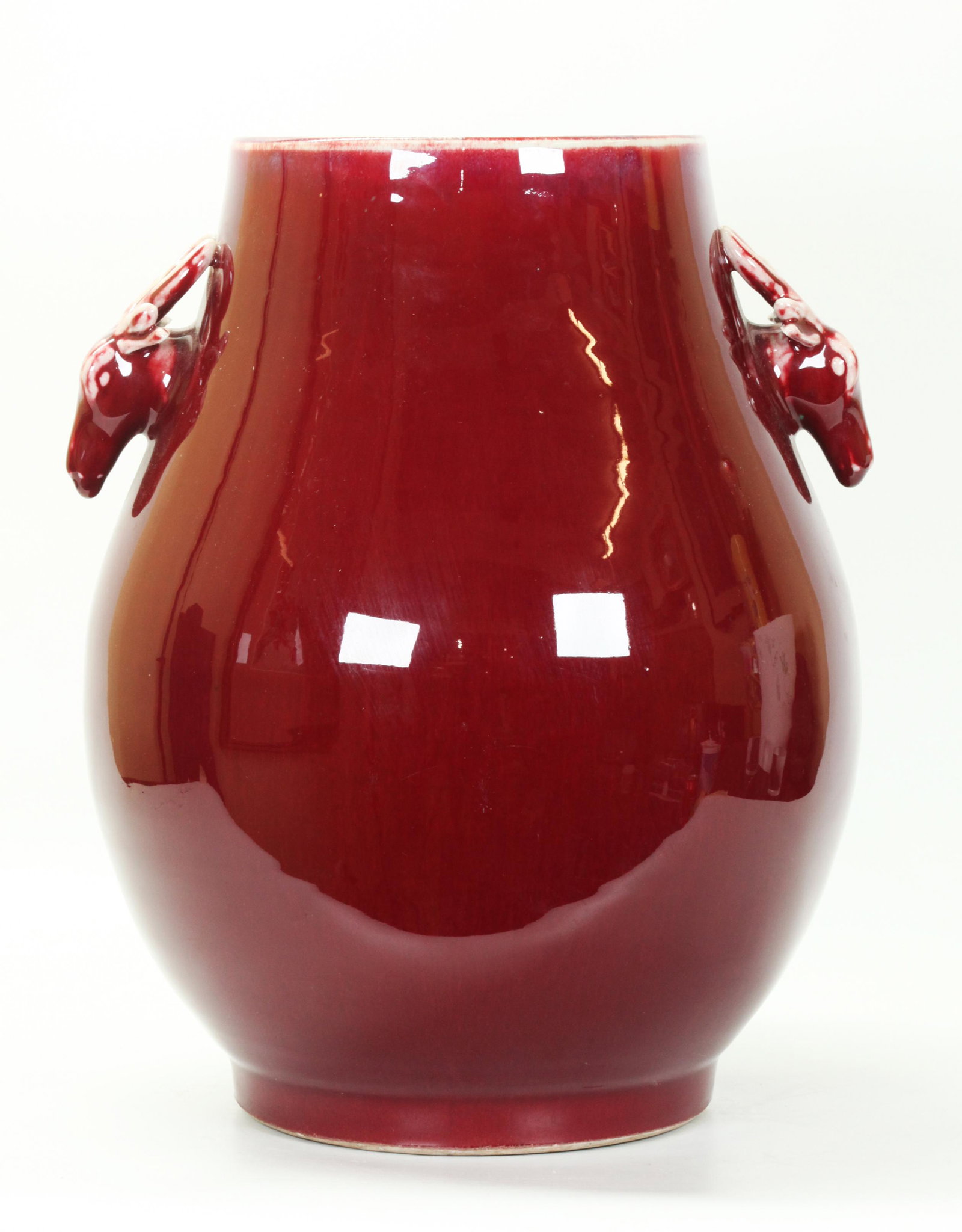 Large Chinese Underglaze Red Porcelain Hu Vase (1 of 5)