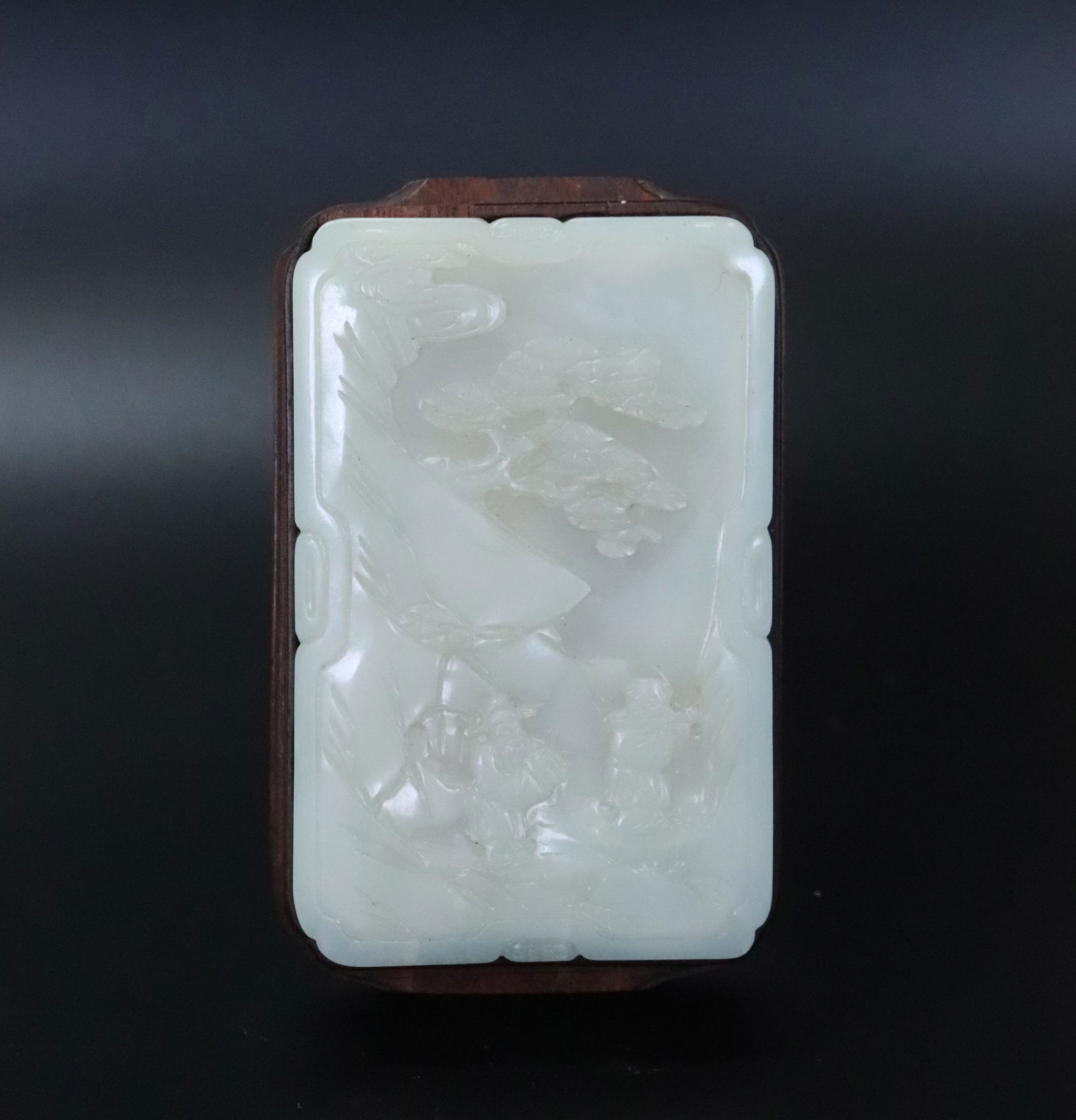 Sotheby's Paris; Chinese 18 C White Jade Plaque (1 of 6)